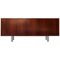 Early Walnut Credenza by Florence Knoll for Knoll