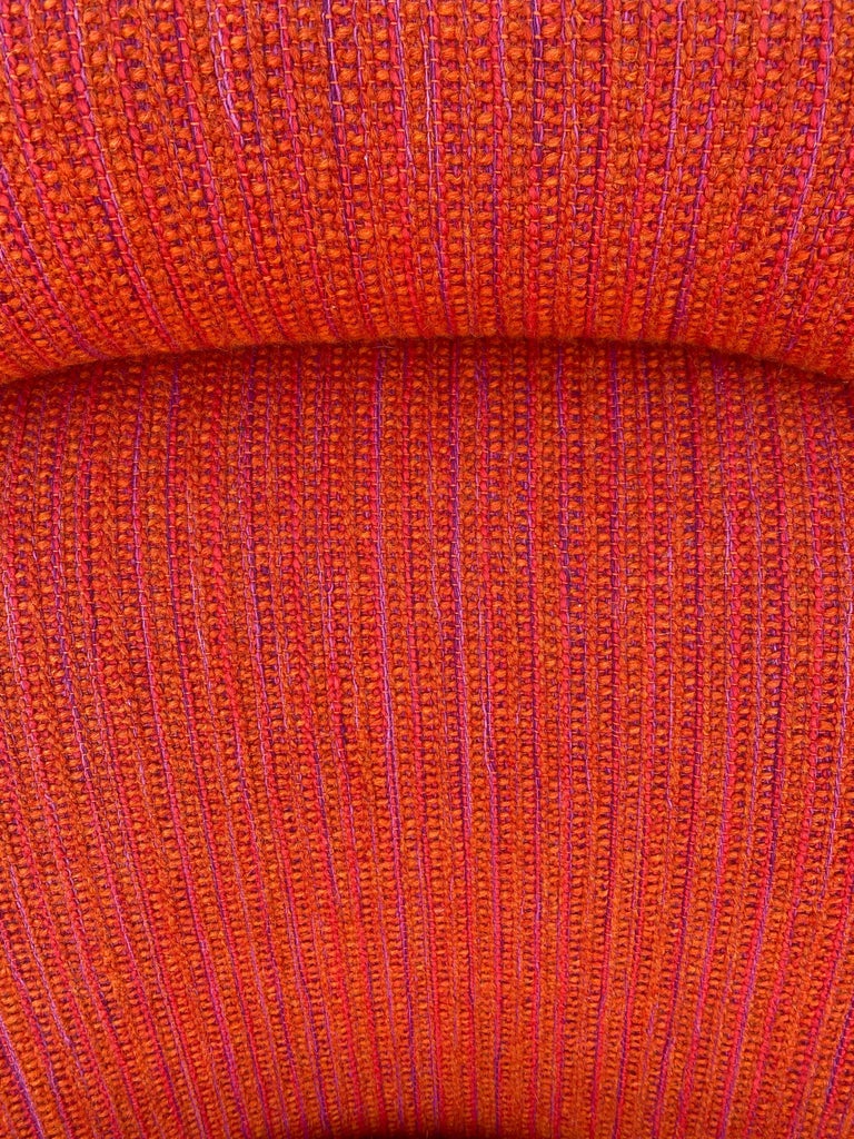 Early Warren Platner Large Wire Lounge Chair for Knoll , C.1970 Cado Wool Woven For Sale 3