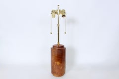 Early Waylande Gregory Handmade Glazed Butterscotch Pottery Table Lamp