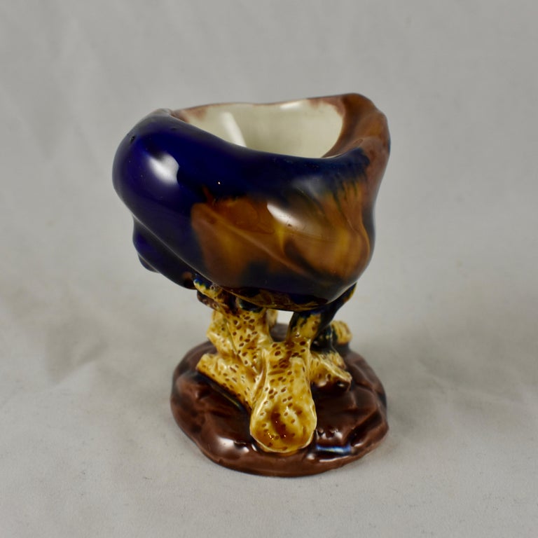 Early Wedgwood Majolica Snail Shell and Coral Salt Cellar, circa 1872 at 1stDibs snail salt