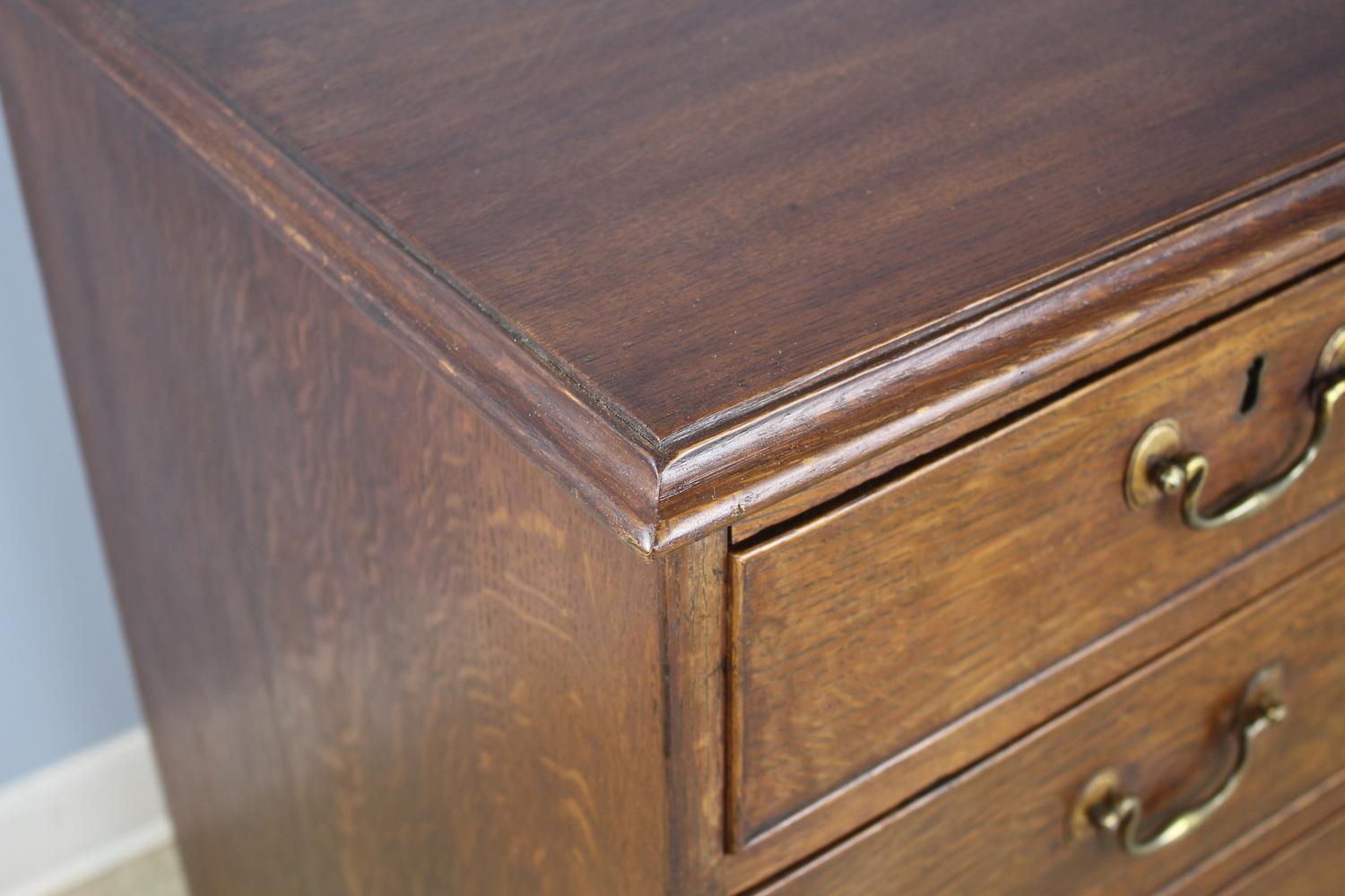 Early Welsh Oak Chest of Drawers For Sale 2