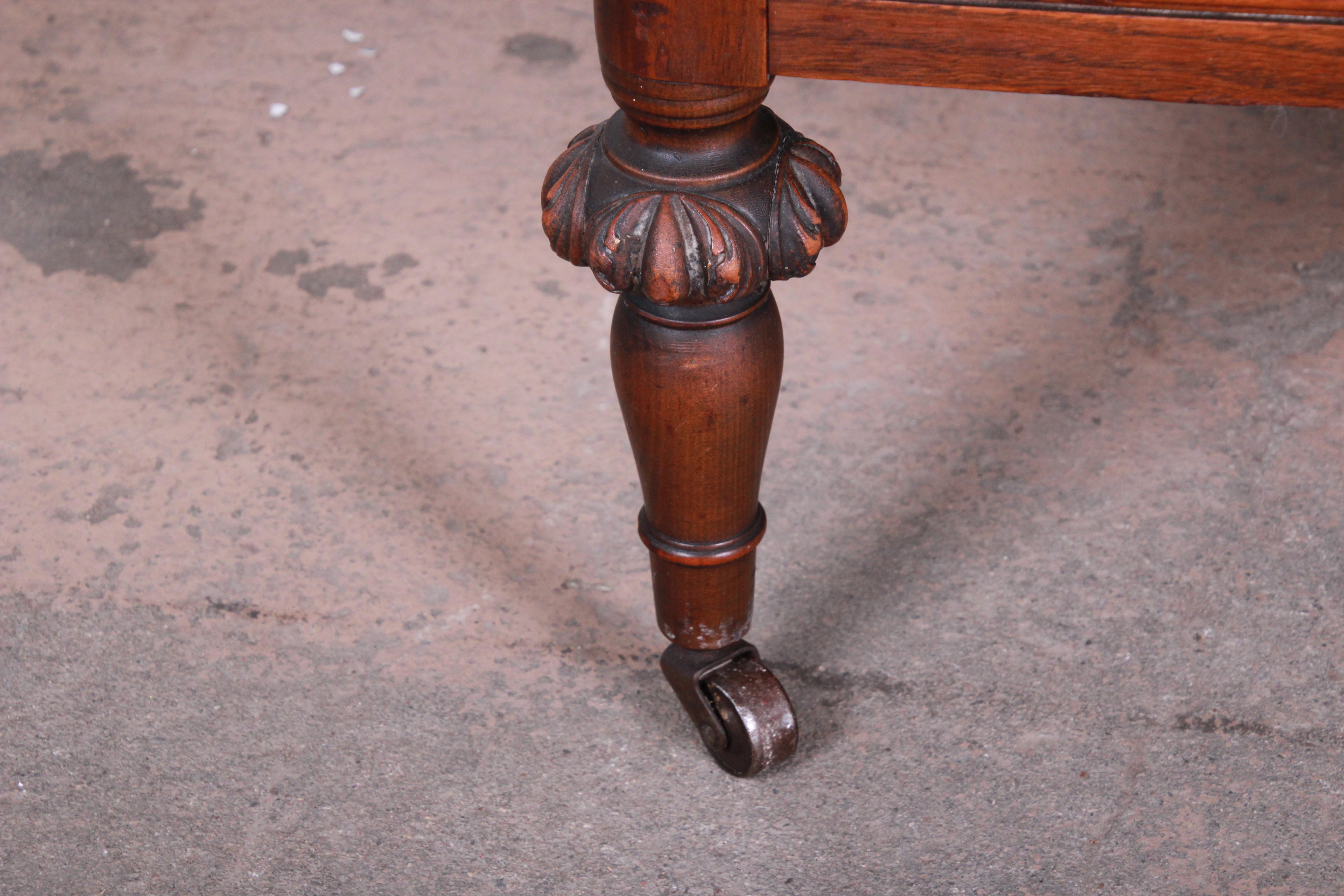 Early 20th Century Early Widdicomb Burled Walnut Highboy Dresser, circa 1920s