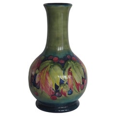Antique Early William Moorcroft Pottery Large Vase in Autumn Leaves Pattern, circa 1930
