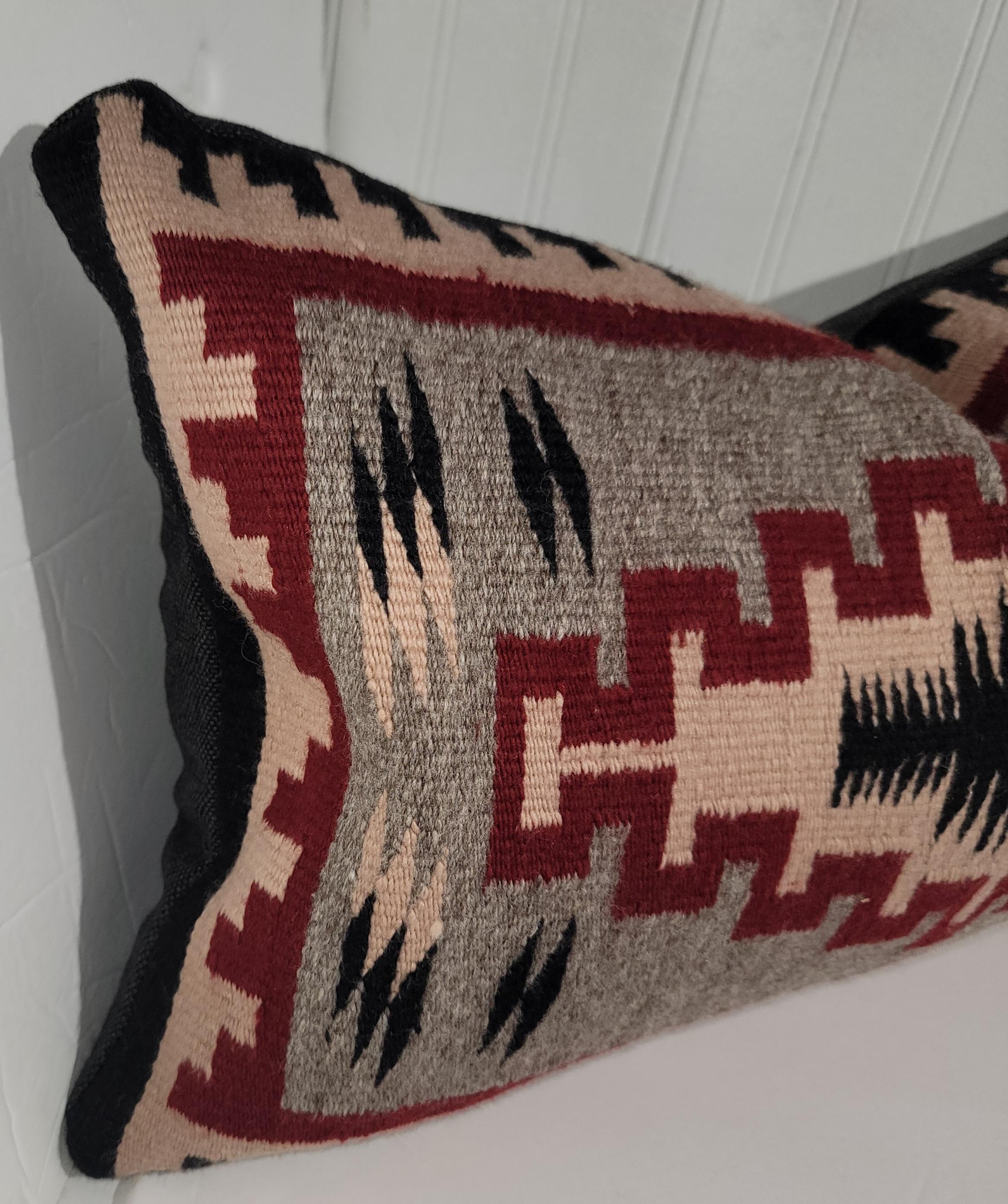 Adirondack Early Wool German-Town Pillow For Sale