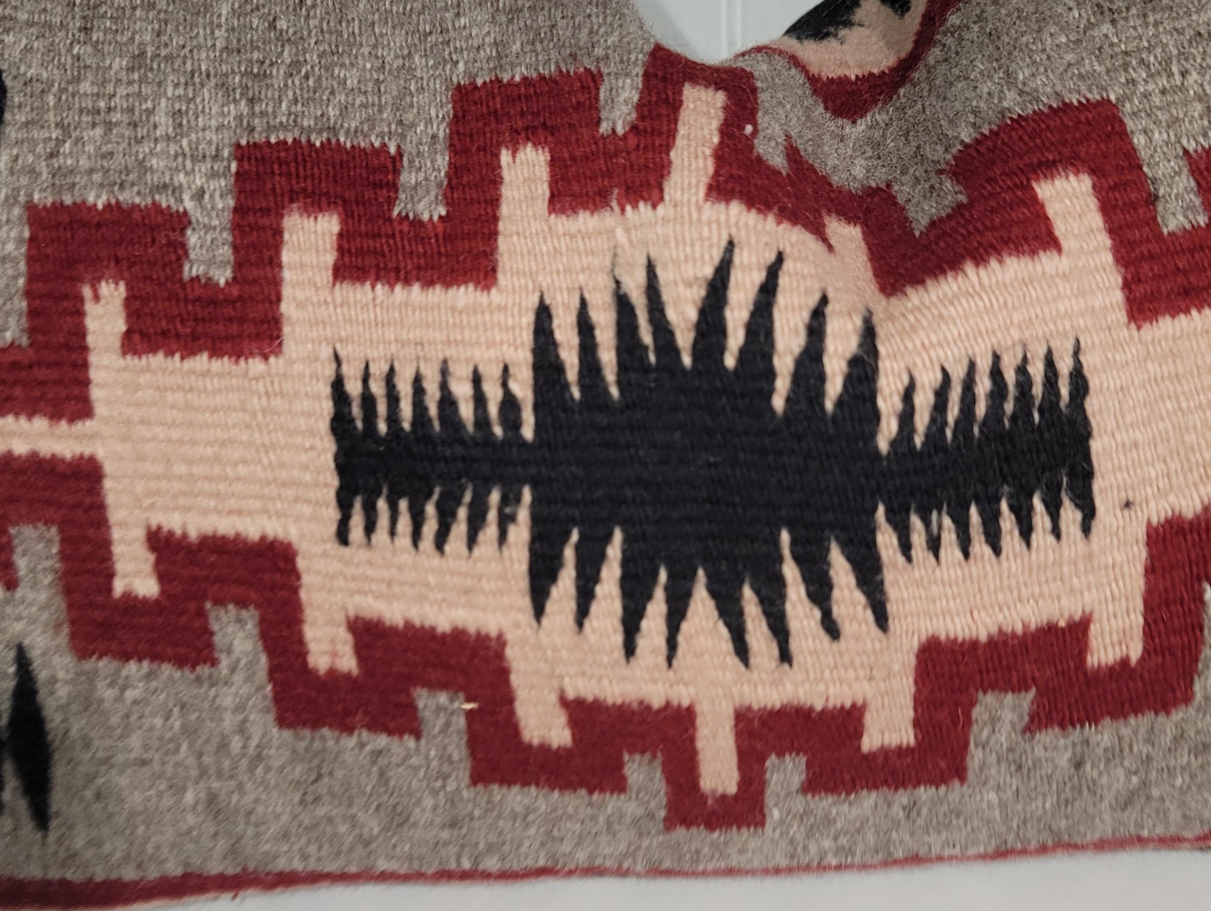 American Early Wool German-Town Pillow For Sale
