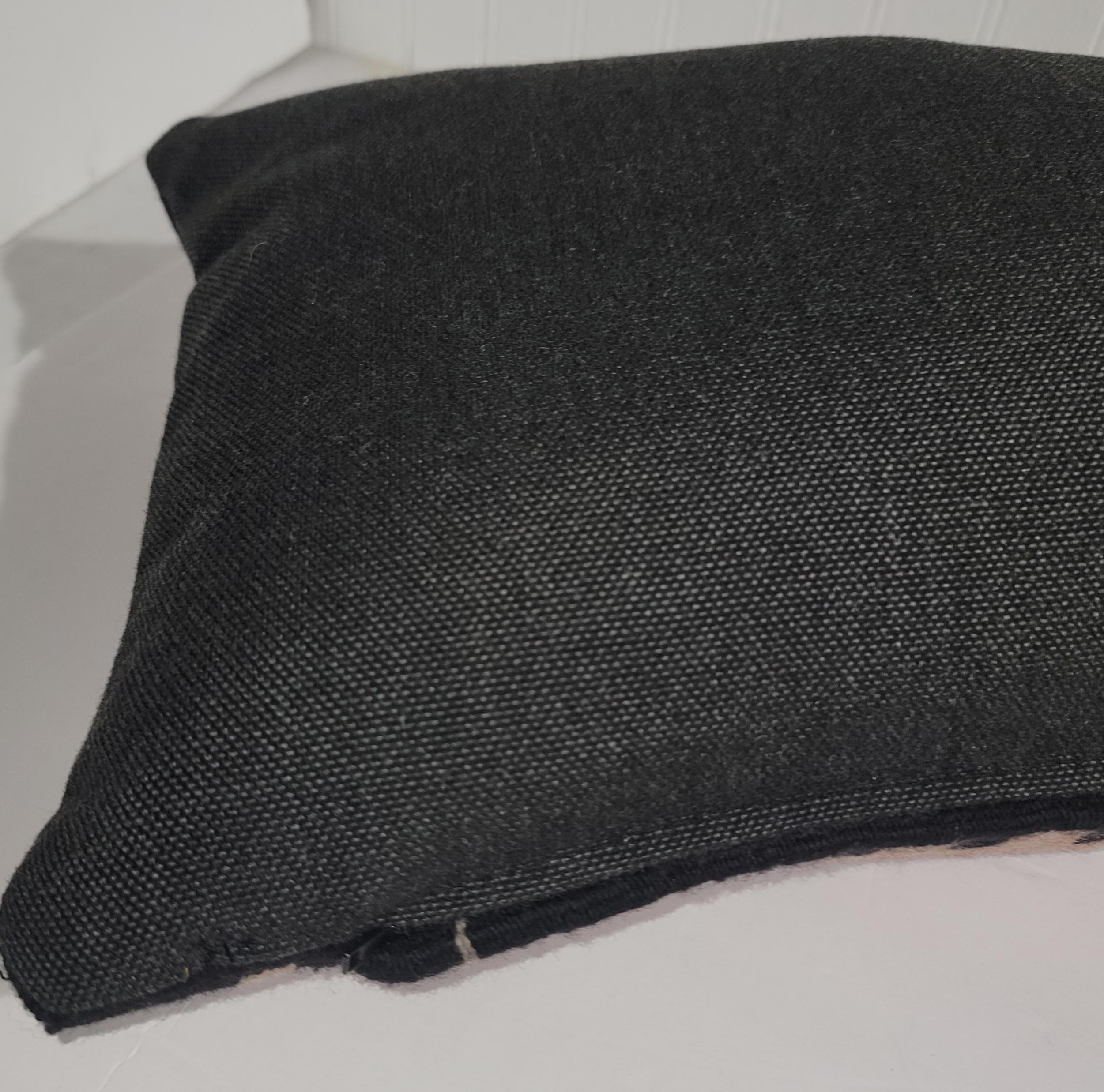Early Wool German-Town Pillow In Good Condition For Sale In Los Angeles, CA