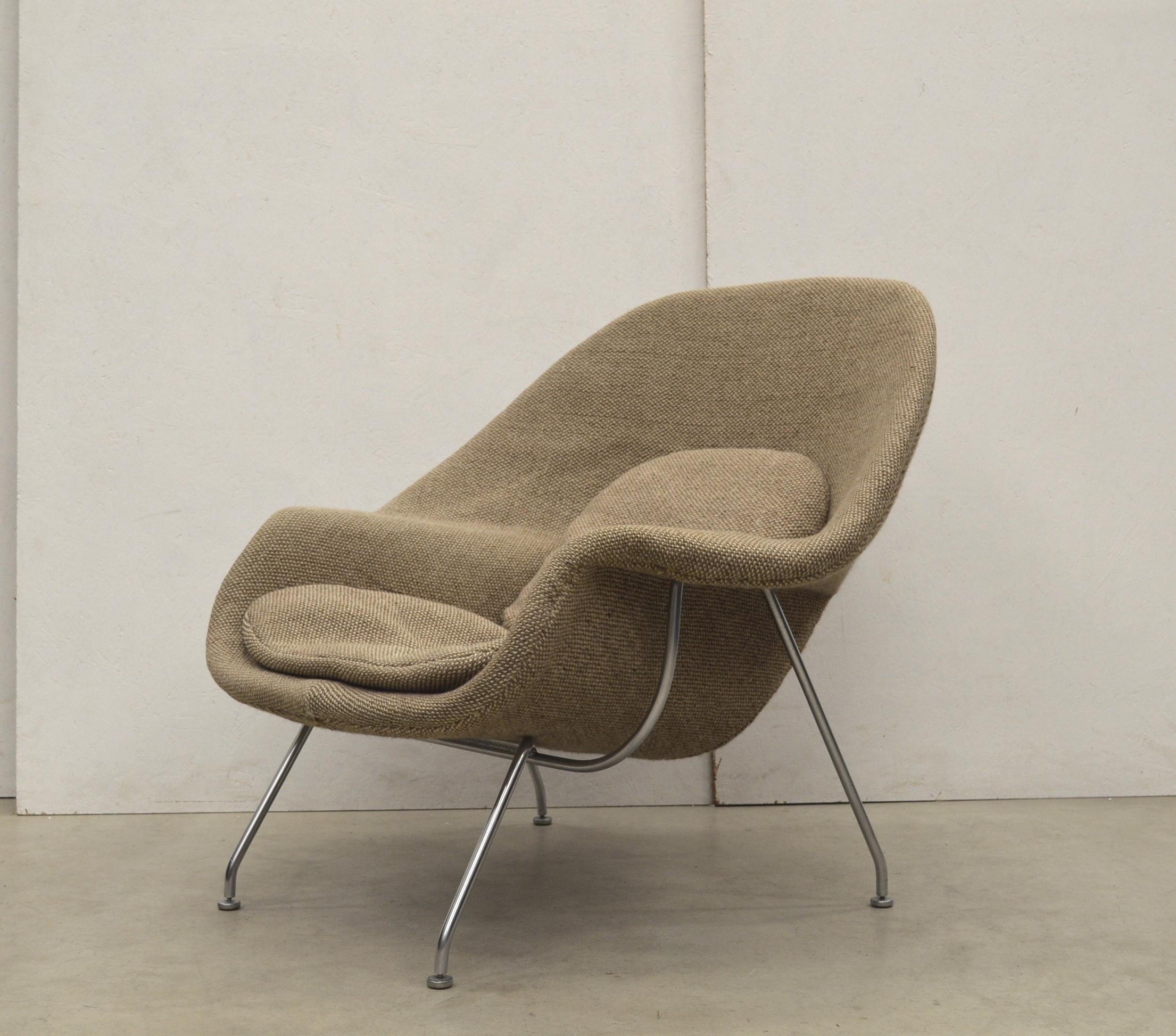 yellow womb chair