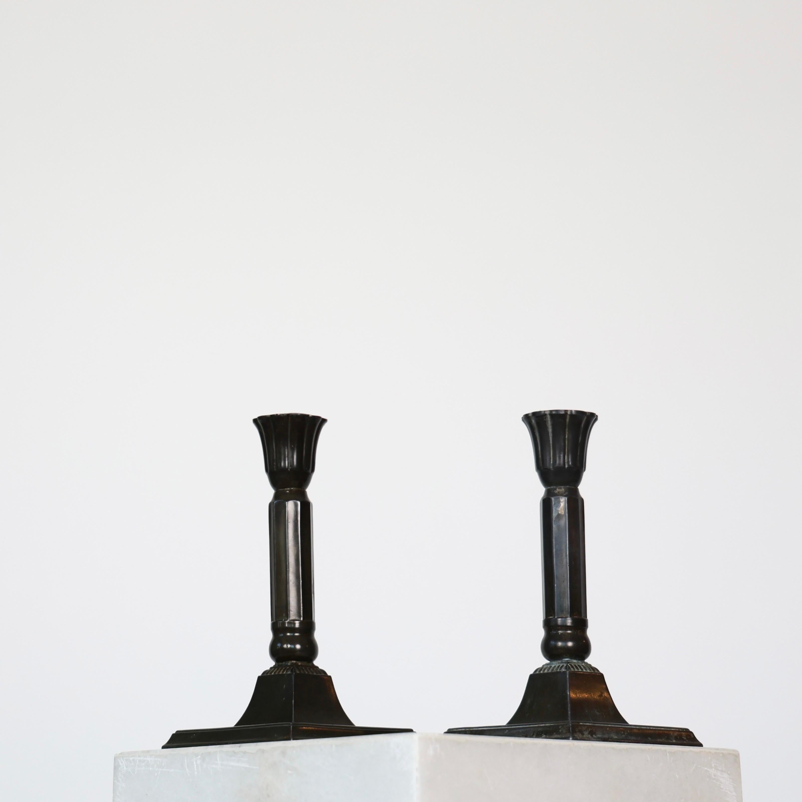 Art Nouveau Candelieri Just Andersen, anni '20, Danimarca in vendita