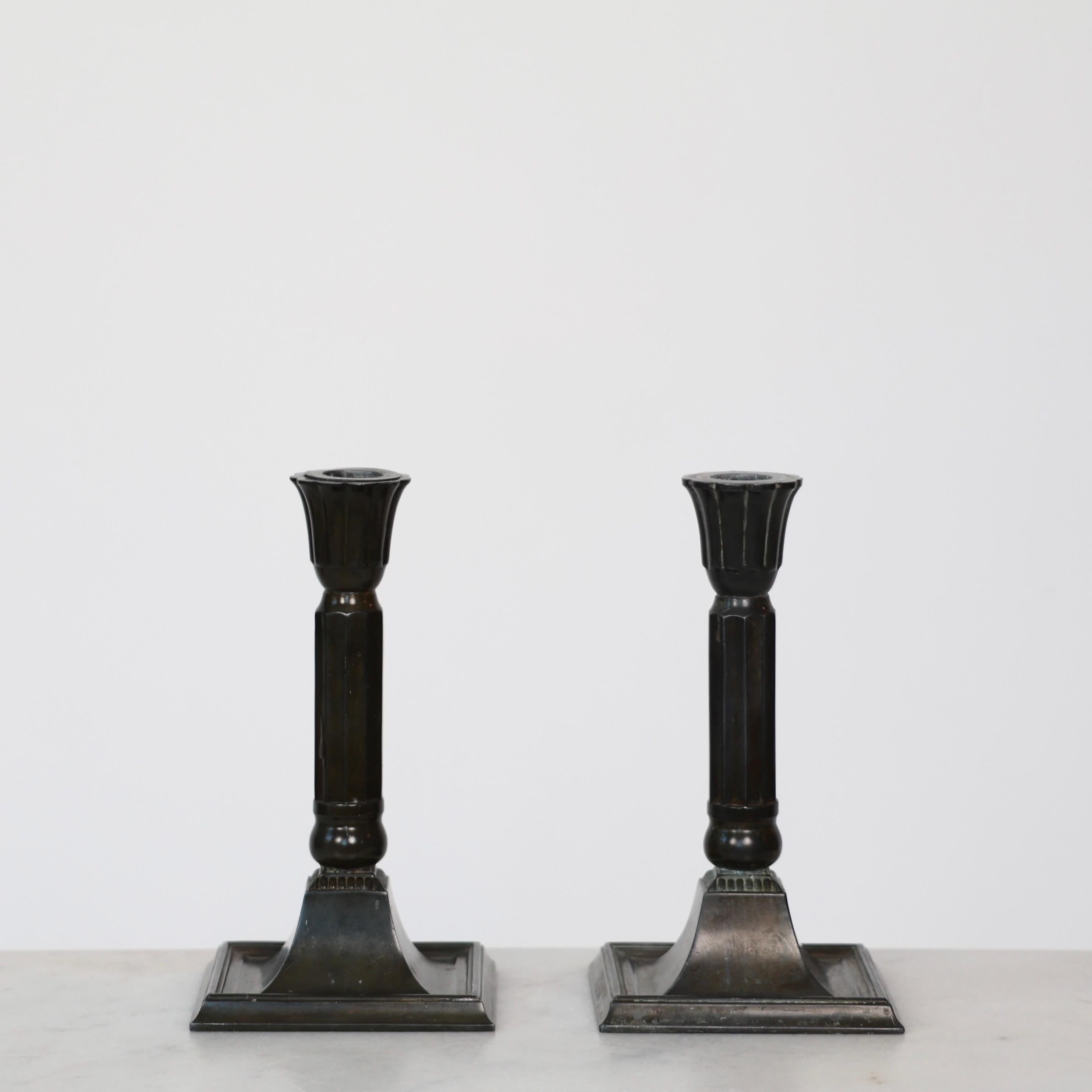 Candelieri Just Andersen, anni '20, Danimarca In condizioni discrete in vendita a Værløse, DK