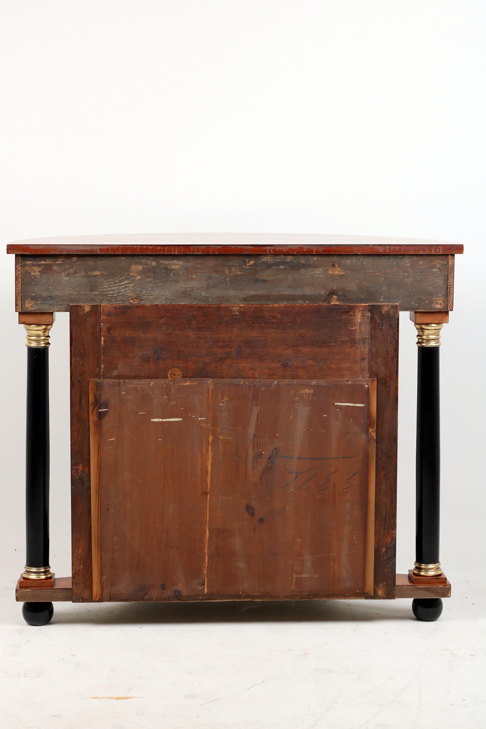 Early XIX century Biedermeier Console Cherry wood For Sale 1