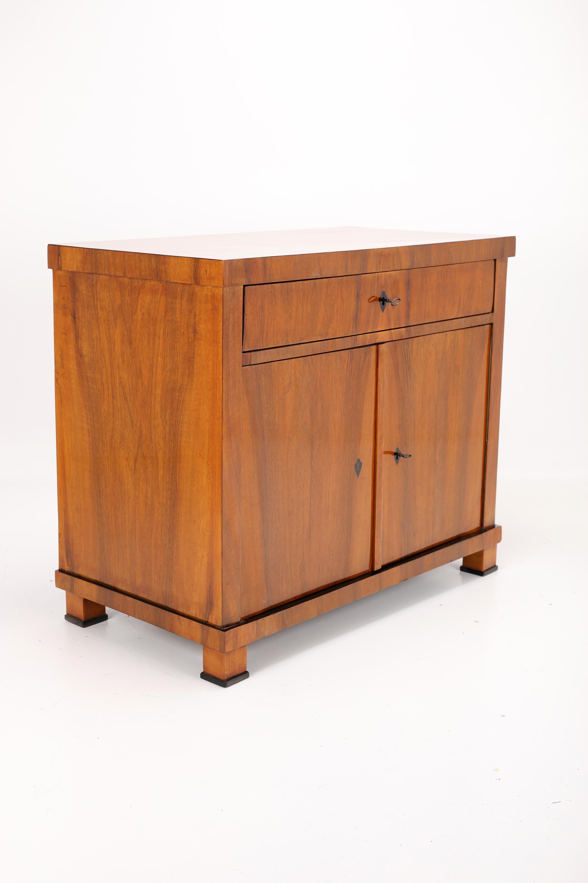 Armadio a due ante Biedermeier del primo Ottocento, noce in vendita 4