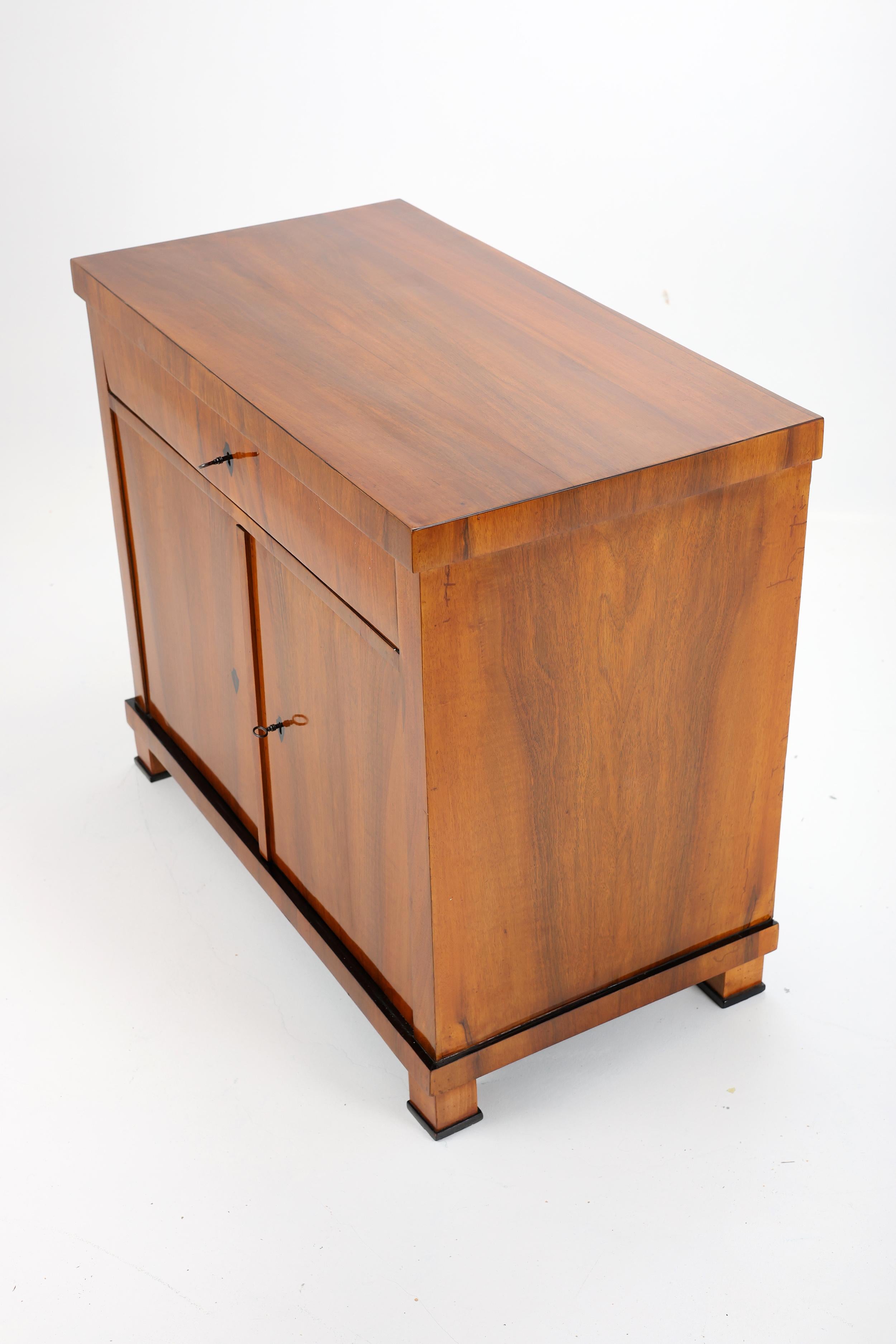 Armadio a due ante Biedermeier del primo Ottocento, noce in vendita 6
