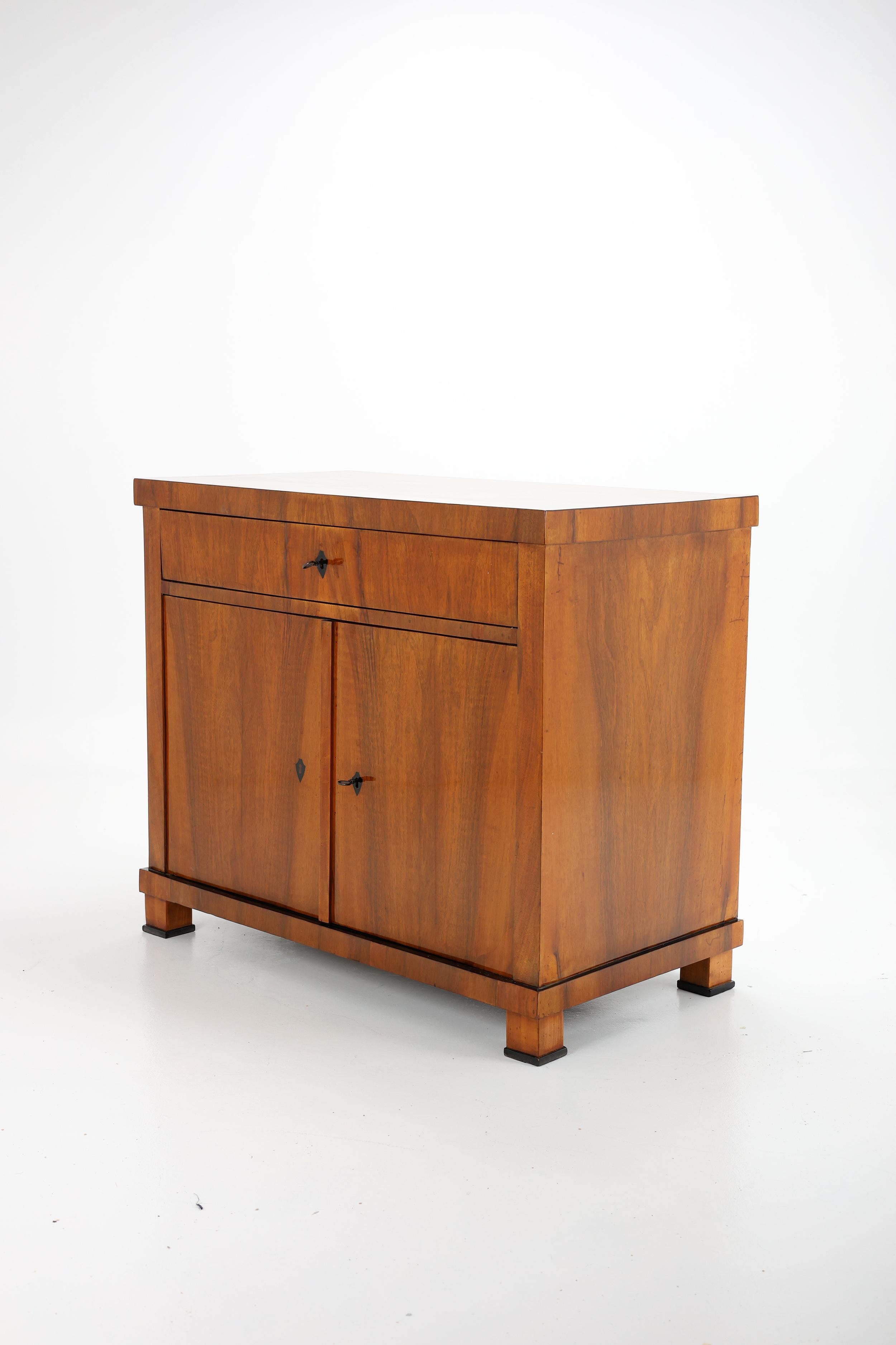 Armadio a due ante Biedermeier del primo Ottocento, noce in vendita 7