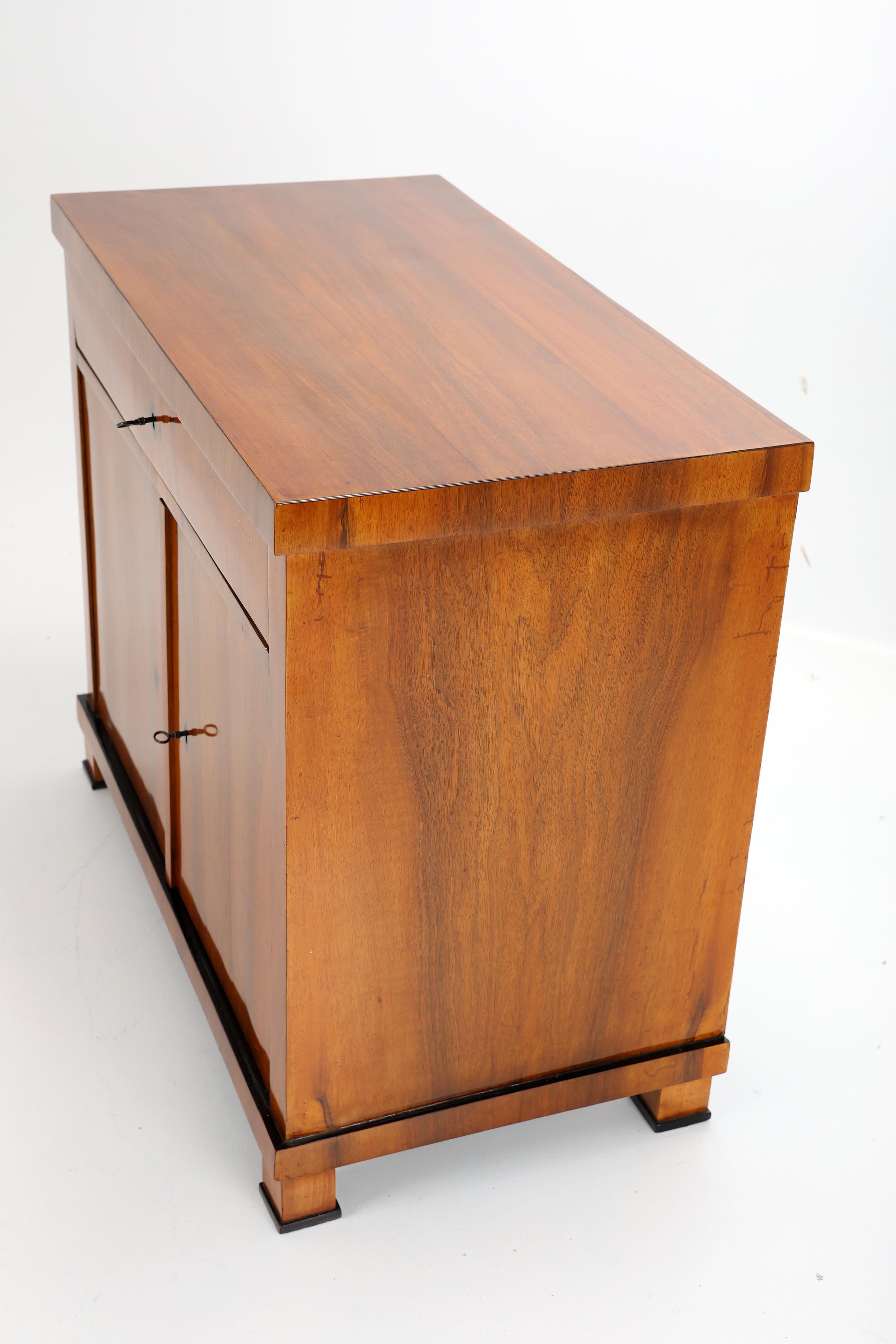 Armadio a due ante Biedermeier del primo Ottocento, noce in vendita 8
