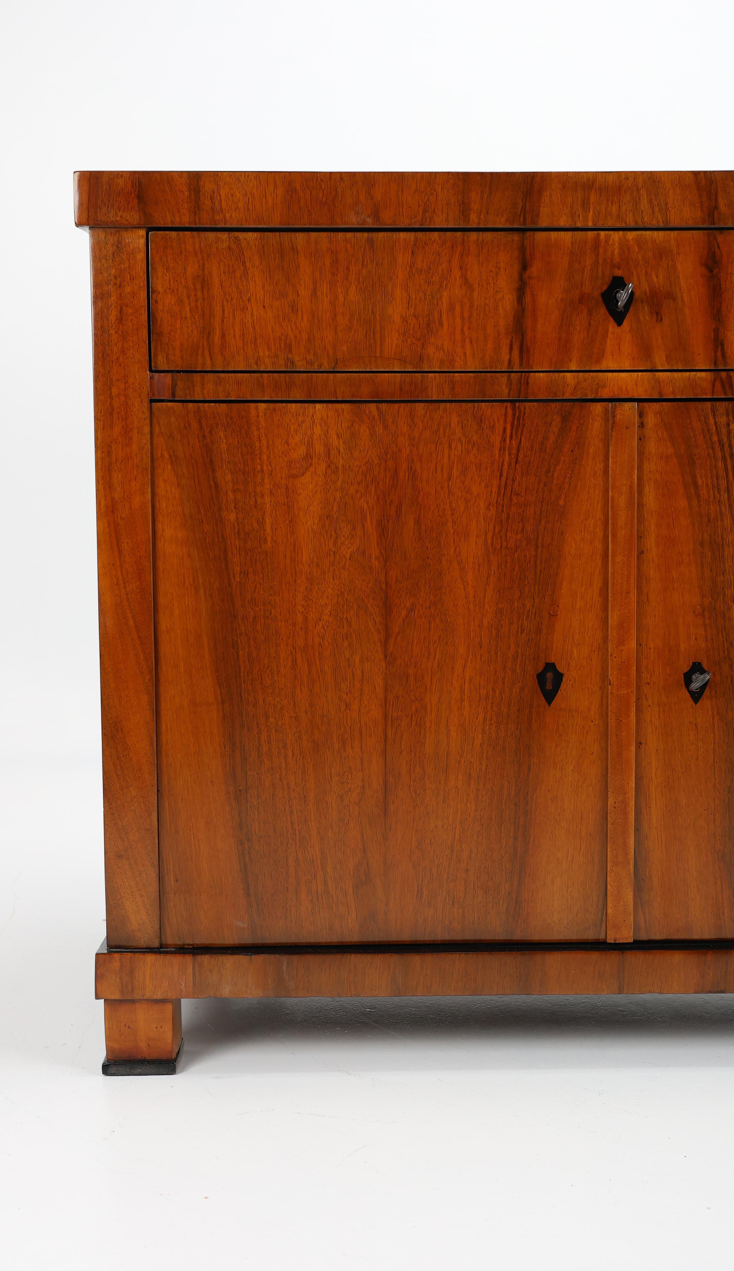 Armadio a due ante Biedermeier del primo Ottocento, noce In condizioni ottime in vendita a Stahnsdorf, DE