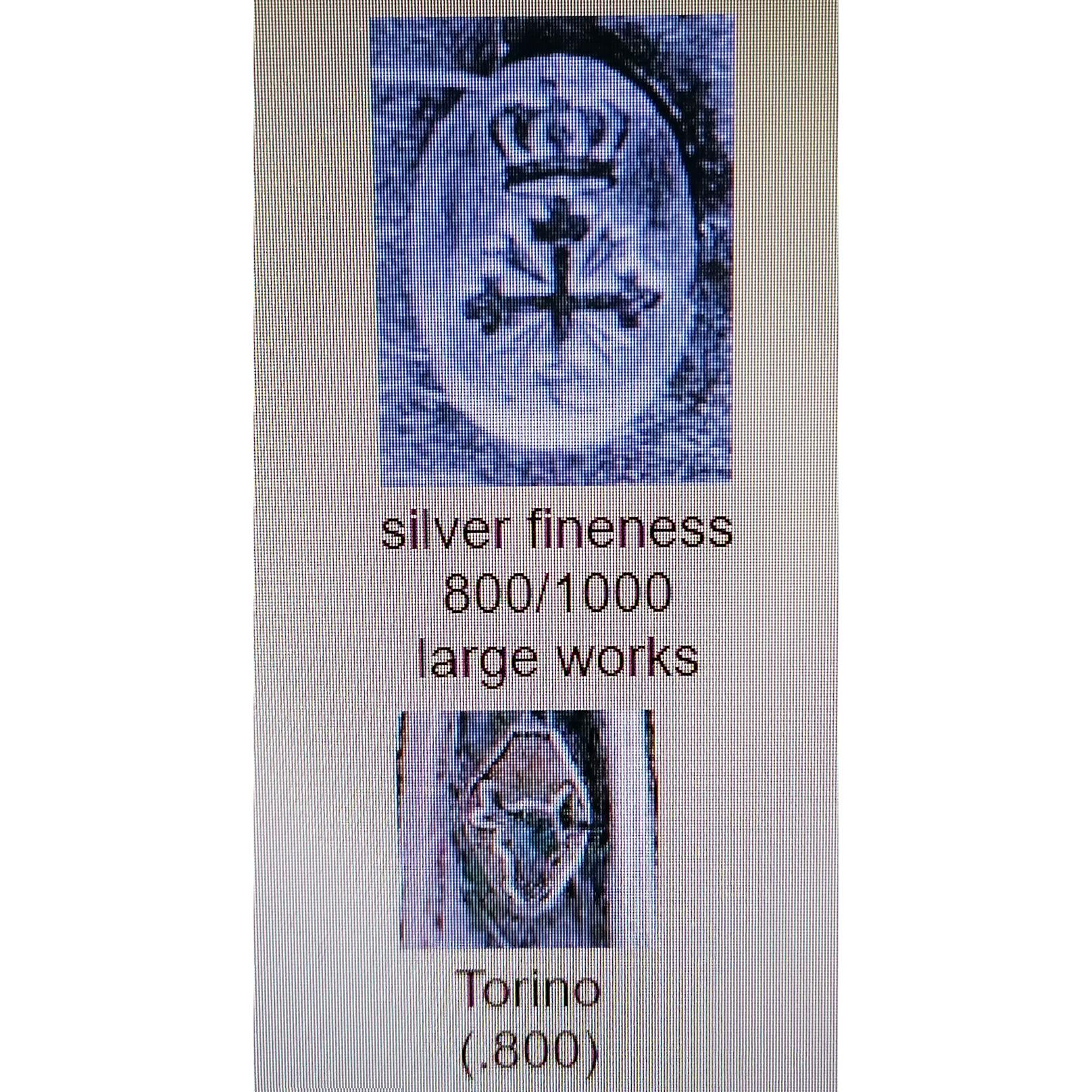 Early XIX ° Century Italian 800 Silver Liturgical Chalice 9