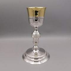 Early XIX ° Century Italian 800 Silver Liturgical Chalice