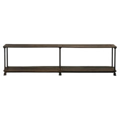 Mesa consola Draper Early XL de roble procedente de Francia, circa 1950