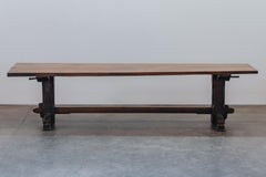 Early XL Walnut Console Table From Italy, Circa 1800.