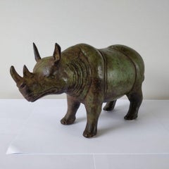 Early 20th Century Bronze Animalier Sculpture Representing a Rhino