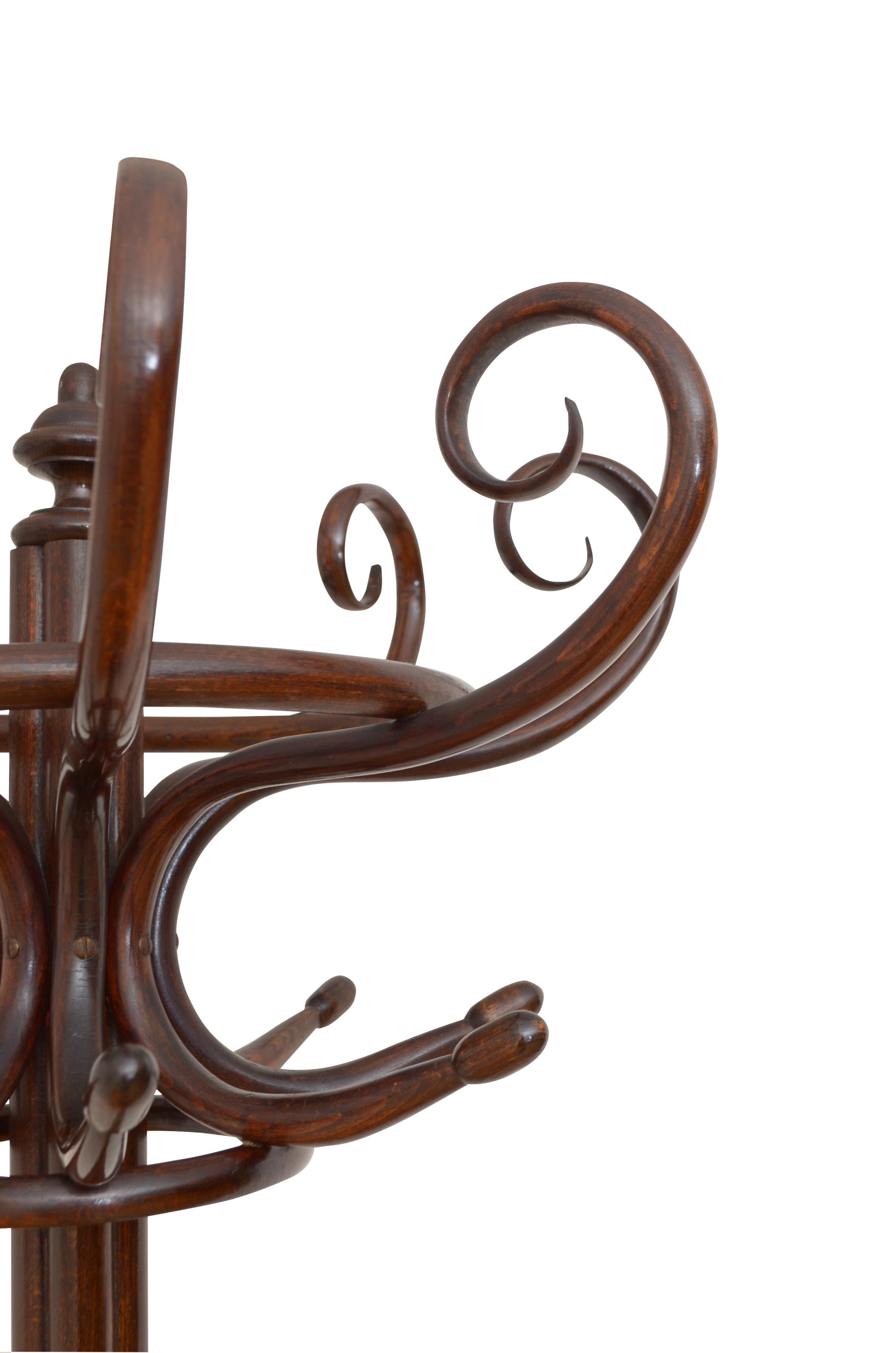 European Early 20th Century Bentwood Coat Stand Coat Rack