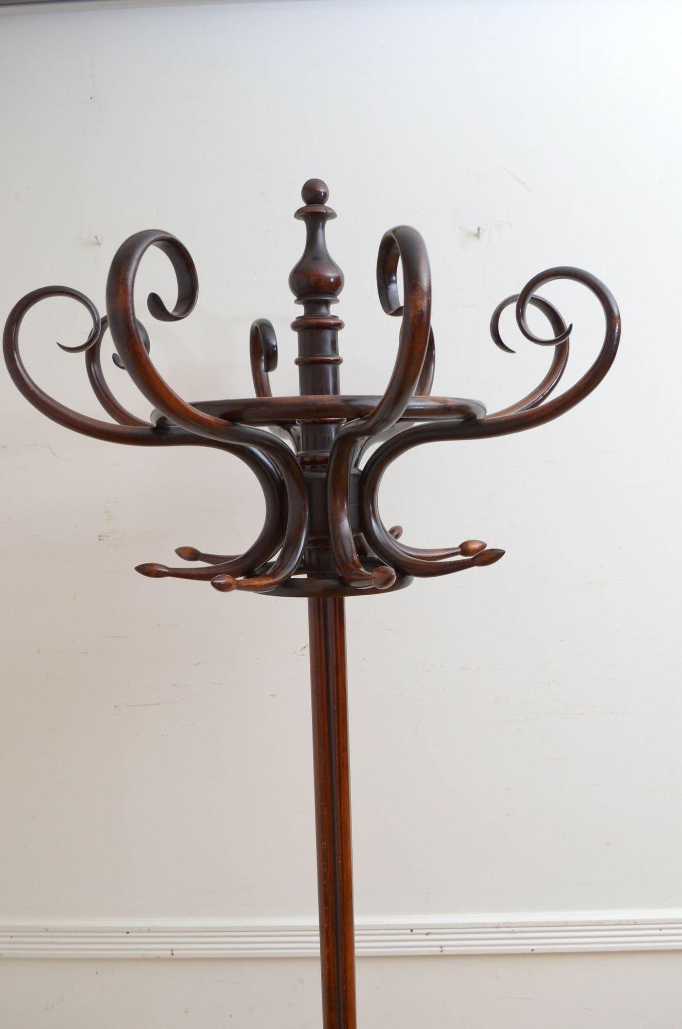 European Early XXth Century Bentwood Hall Stand Coat Stand