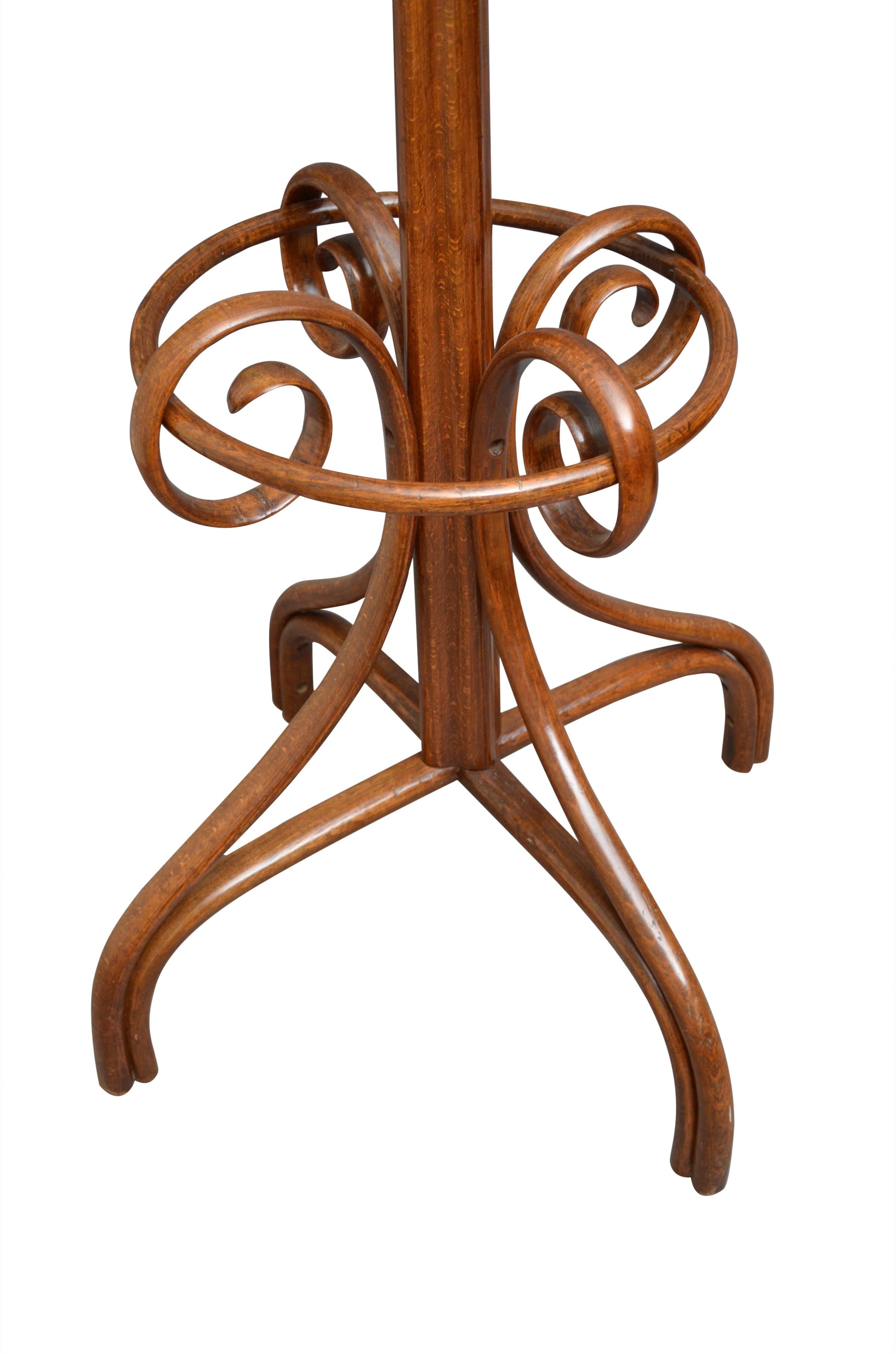 European Early 20th Century Bentwood Hall Stand
