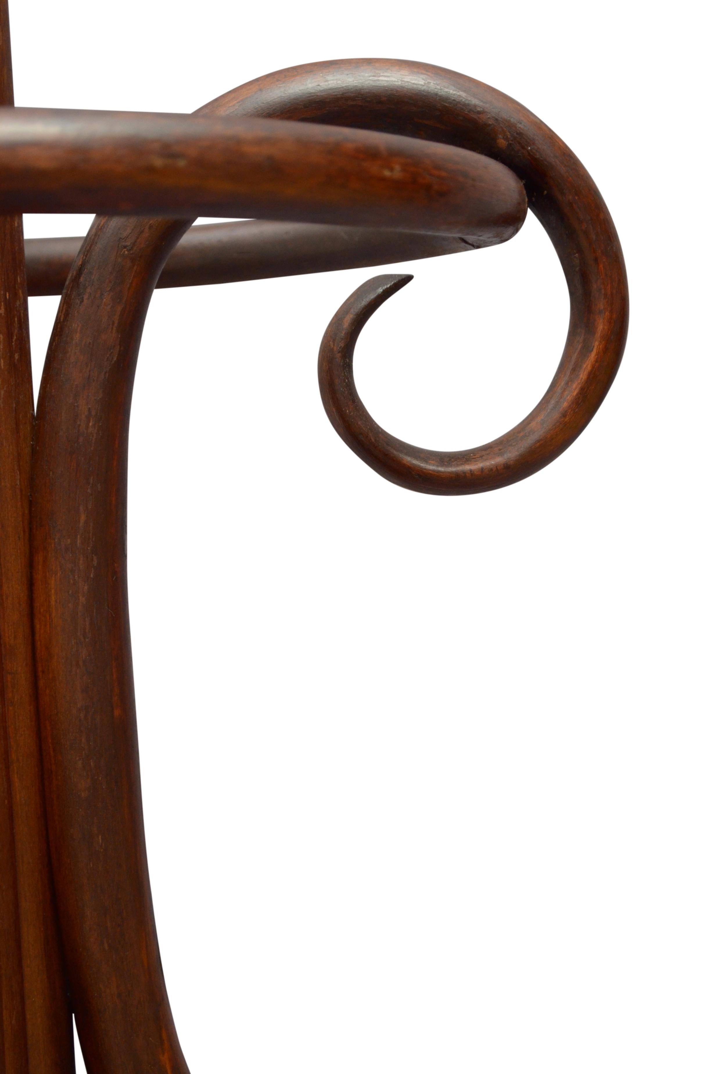Early XXth Century Bentwood Hall Stand Thonet Style 4