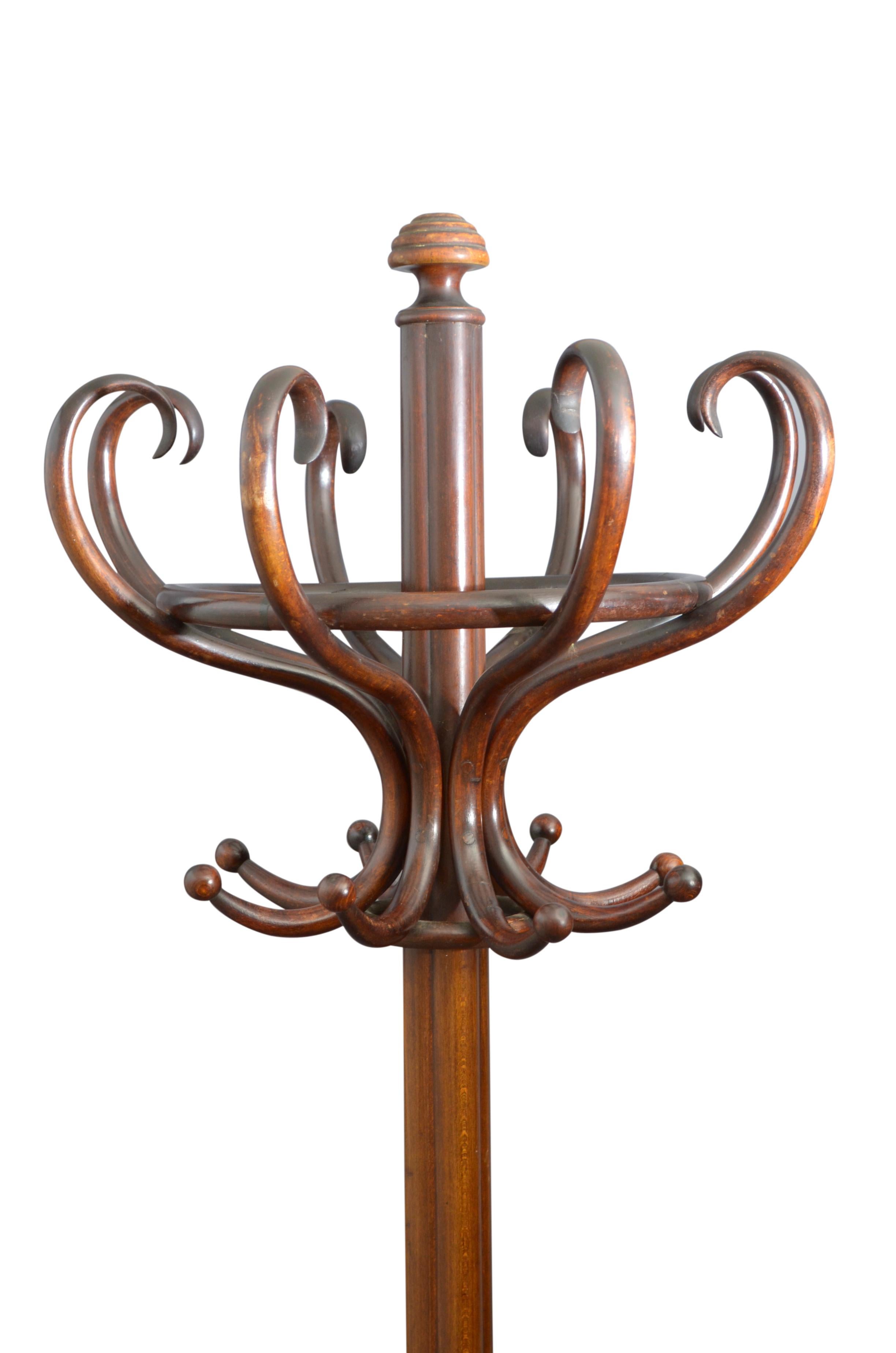 Edwardian Early XXth Century Bentwood Hall Stand Thonet Style