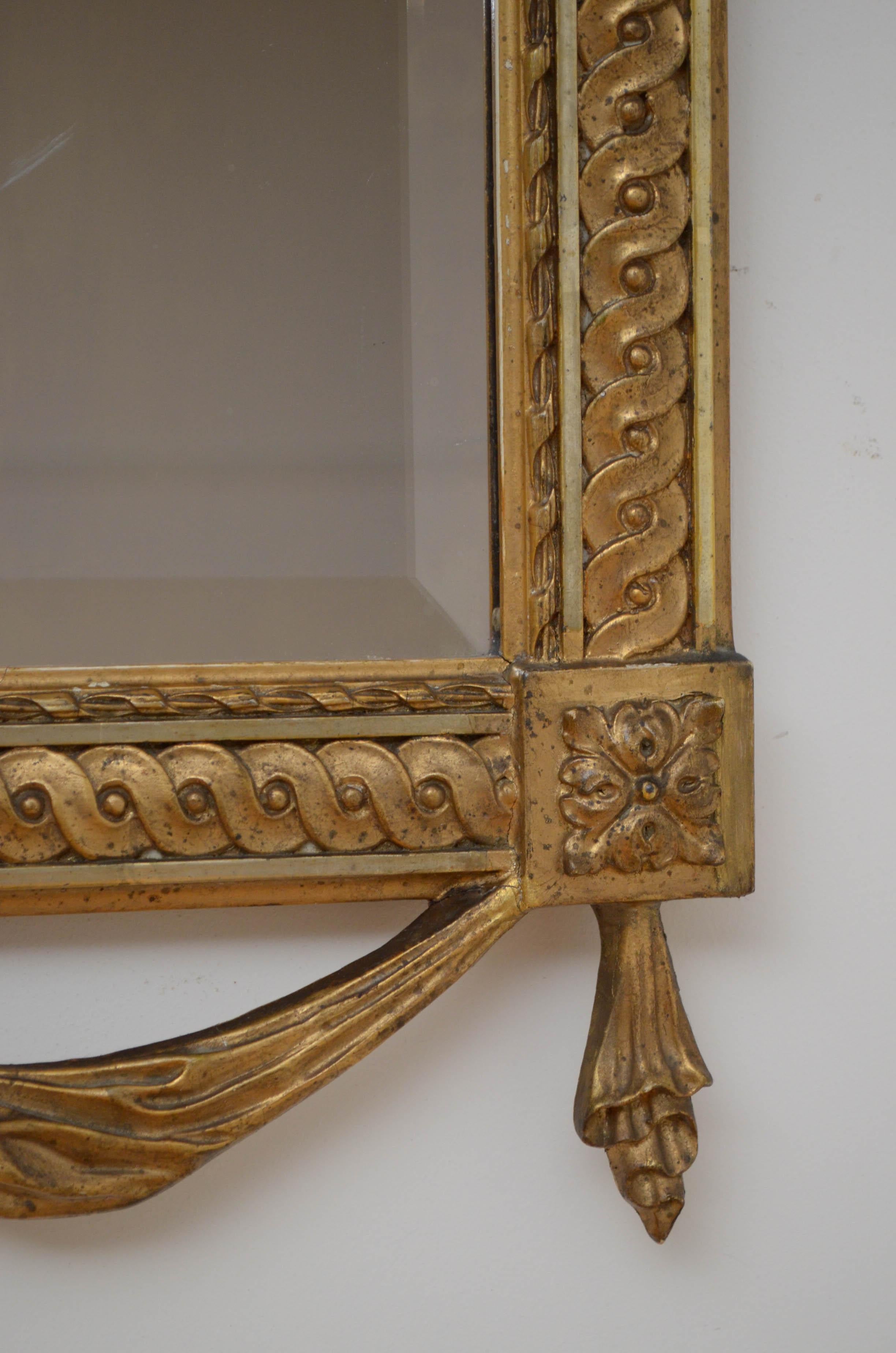 Early XXth Century Giltwood Mirror 8