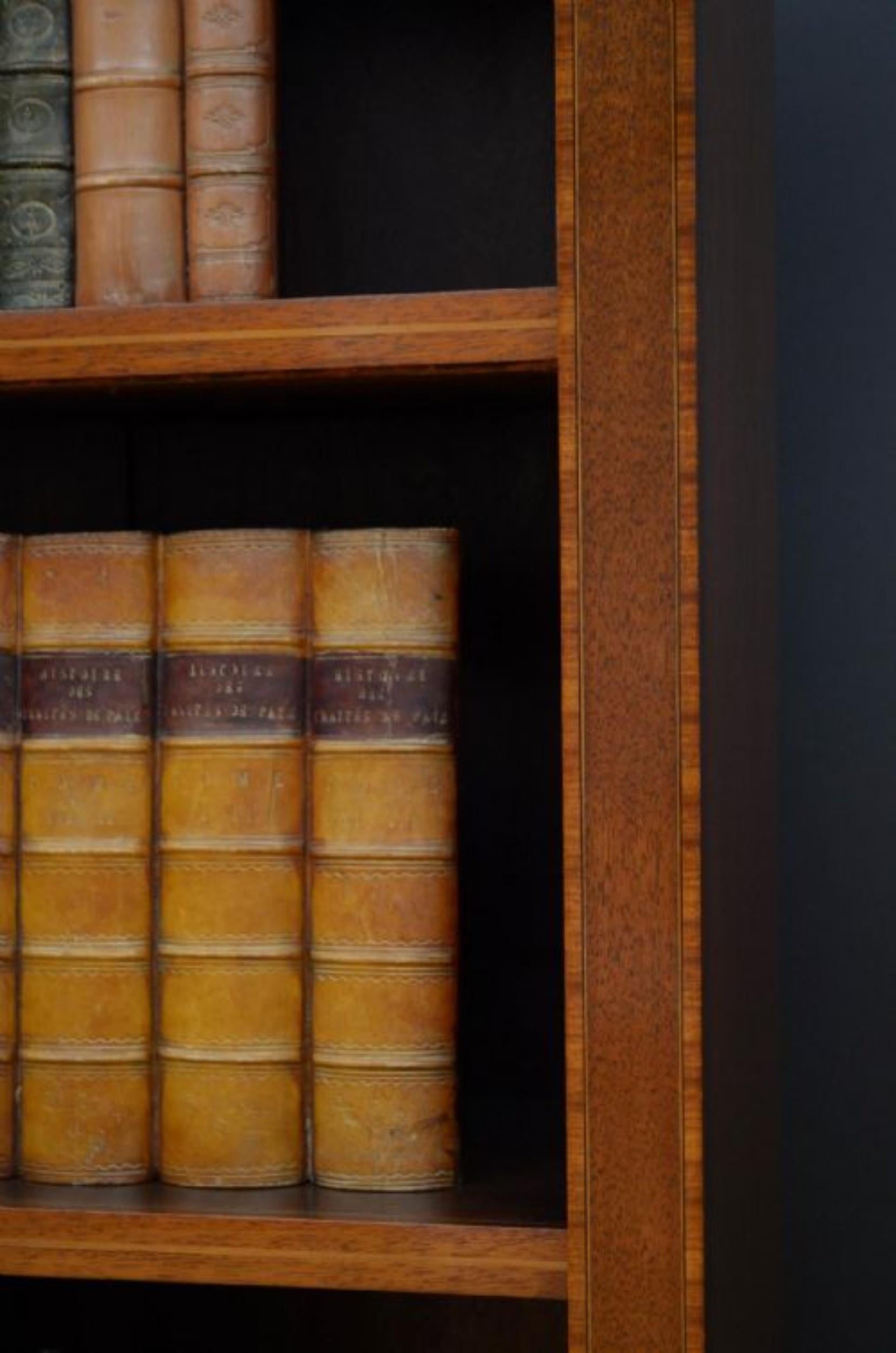 Early XXth Century Mahogany Open Bookcase 5