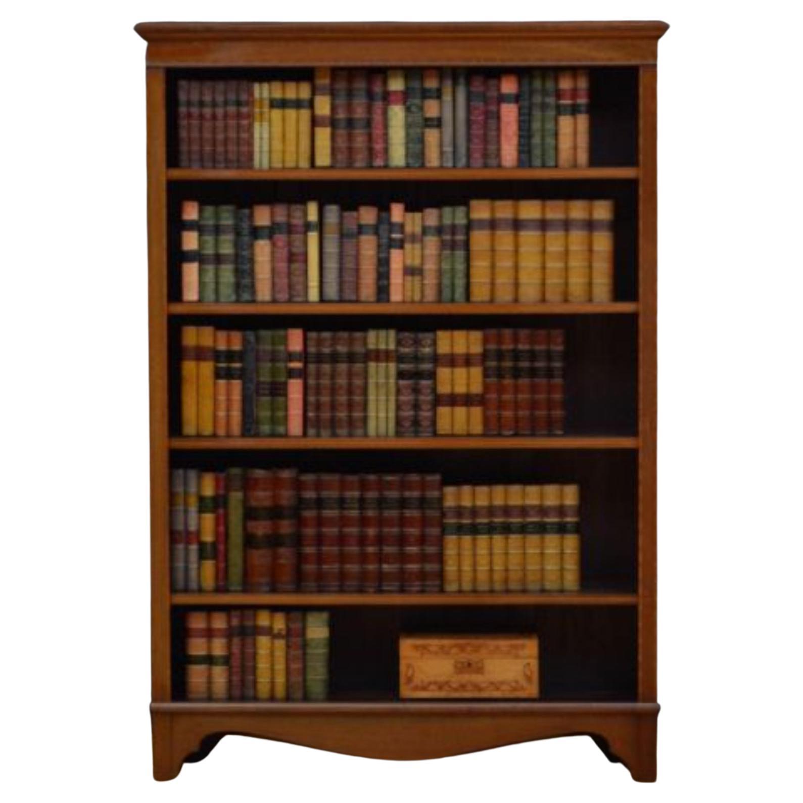 Early XXth Century Mahogany Open Bookcase