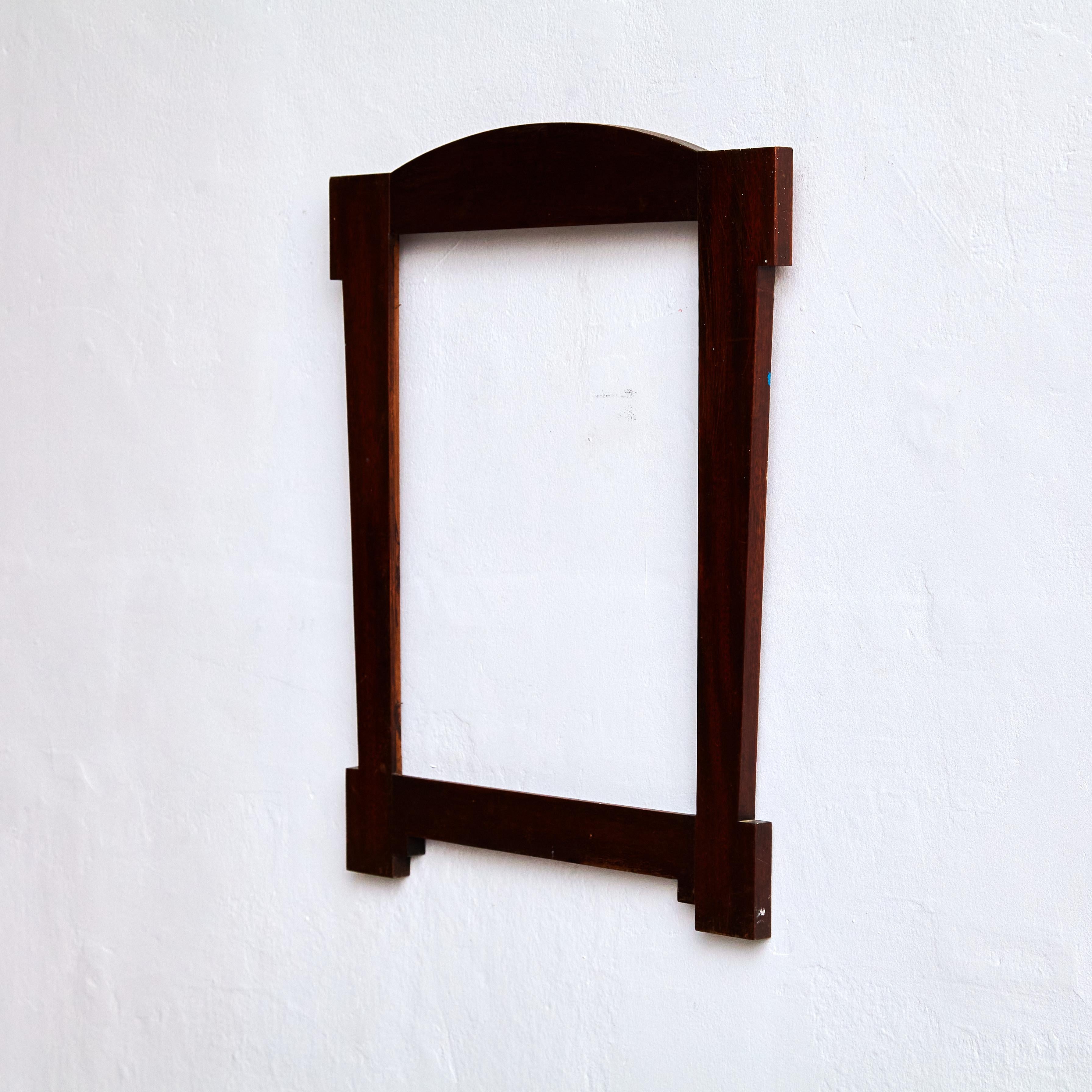 French Early 20th Century Modern Wood Frame, circa 1940 For Sale