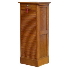 Antique Early XXth Century Oak Filing Cabinet