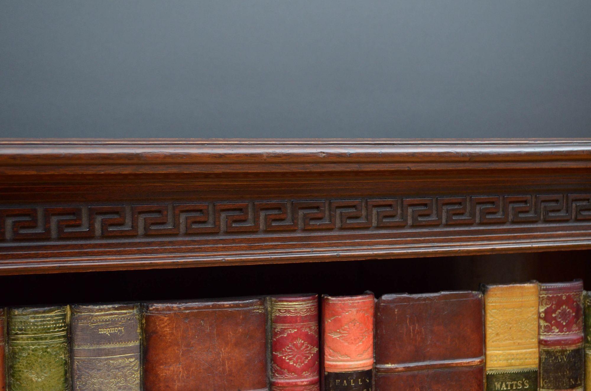 Early XXth Century, Solid Mahogany Open Bookcase For Sale 4