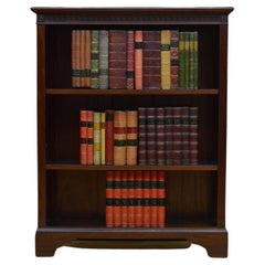 Early XXth Century, Solid Mahogany Open Bookcase
