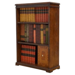 Early XXth Century Solid Oak Open Bookcase