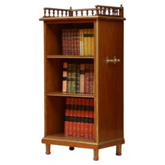 Early XXth Century Solid Walnut Open Bookcase