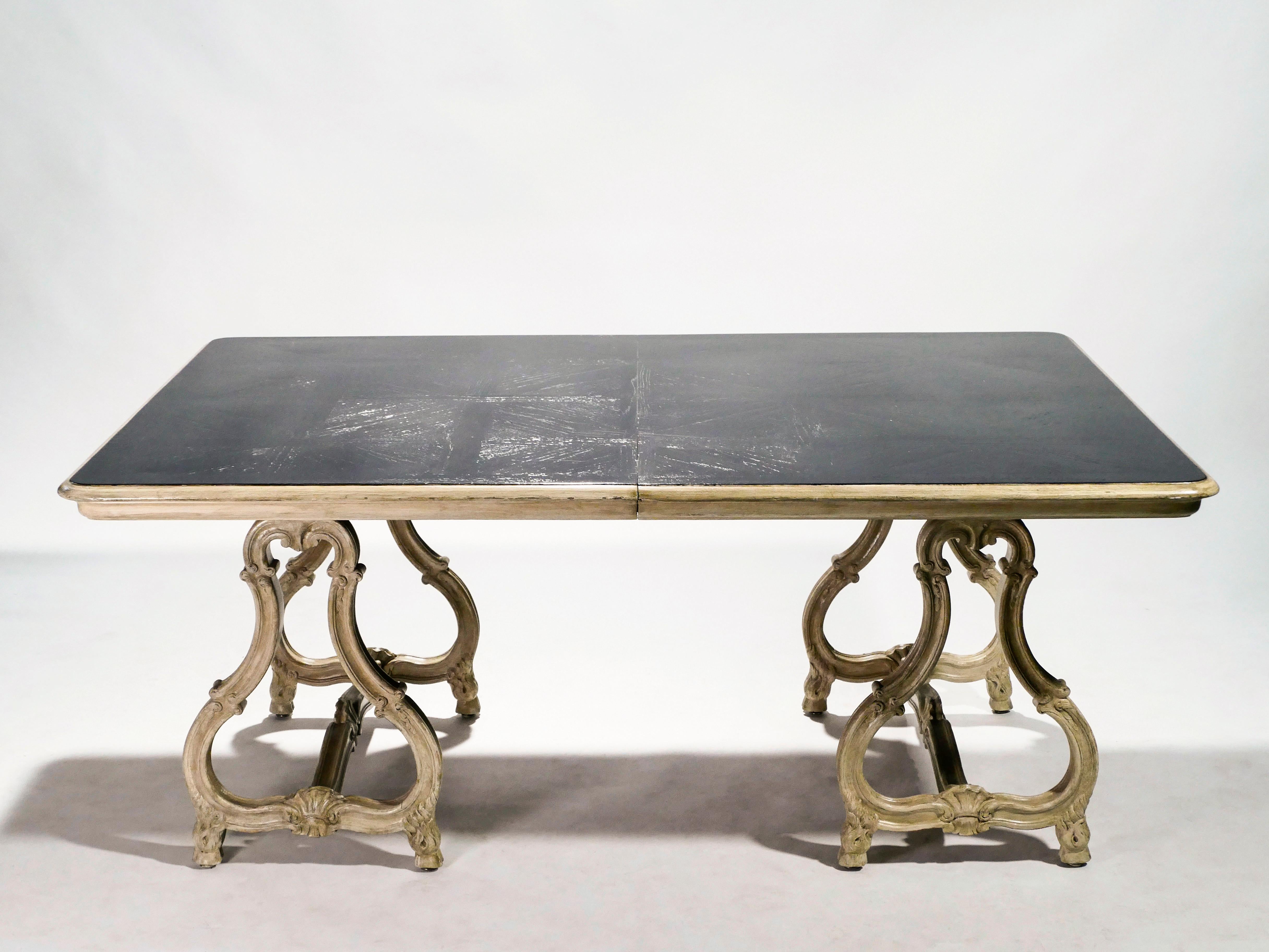 French Early 20th Century Stamped Maison Jansen Regence Dining Table