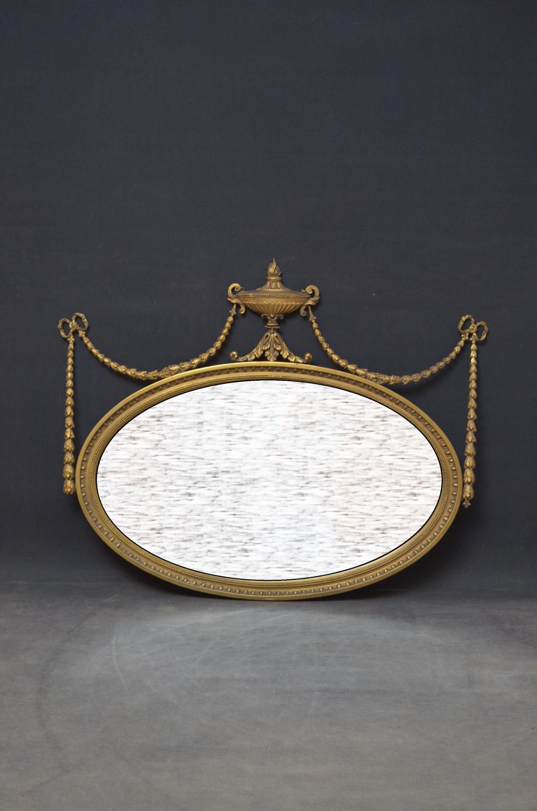 Adam Style Early 20th Century Wall Mirror