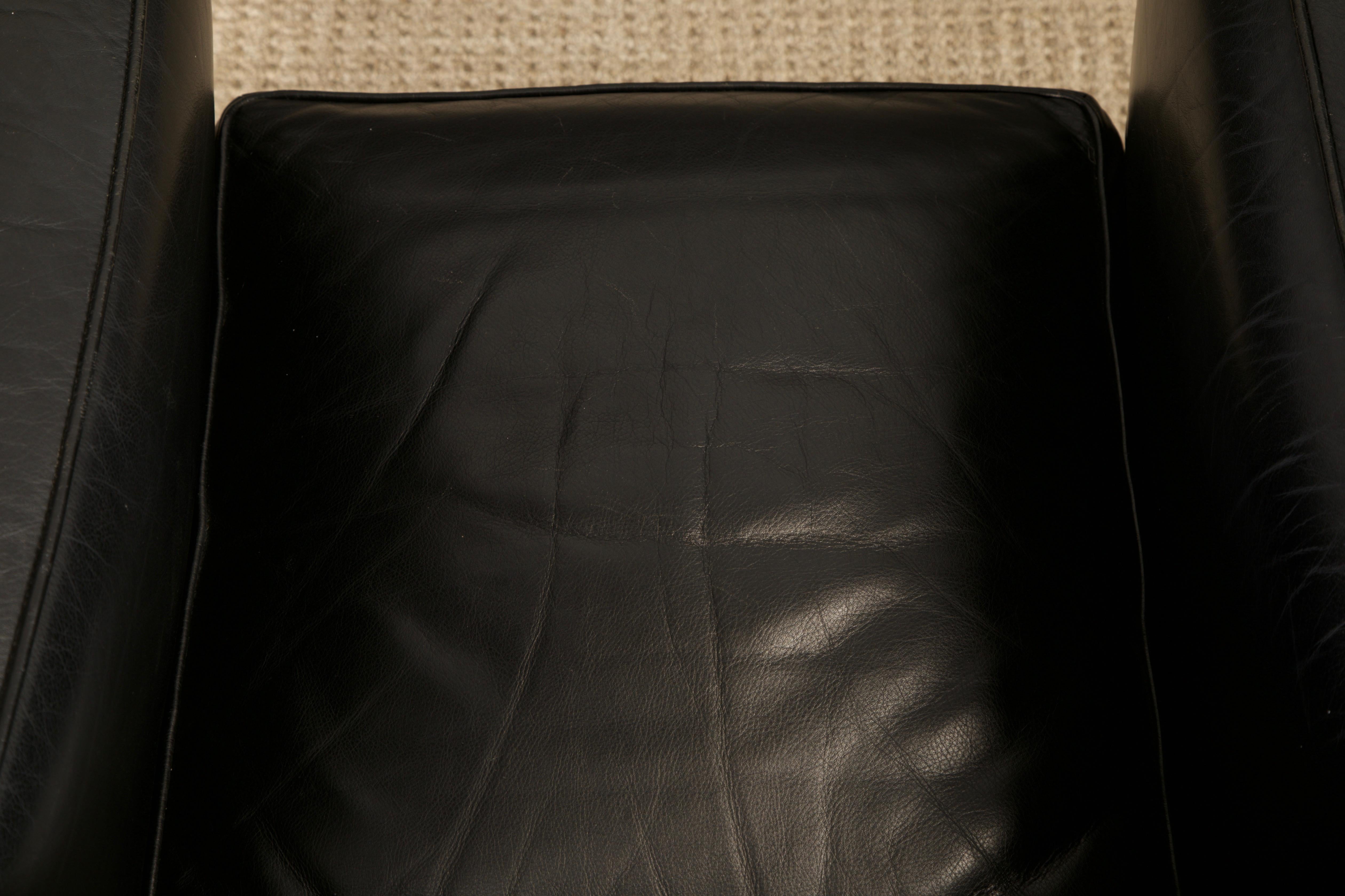 Sedia Club in Pelle 'LC2' di Le Corbusier per Cassina, anni '80 circa, Firmata in vendita 8
