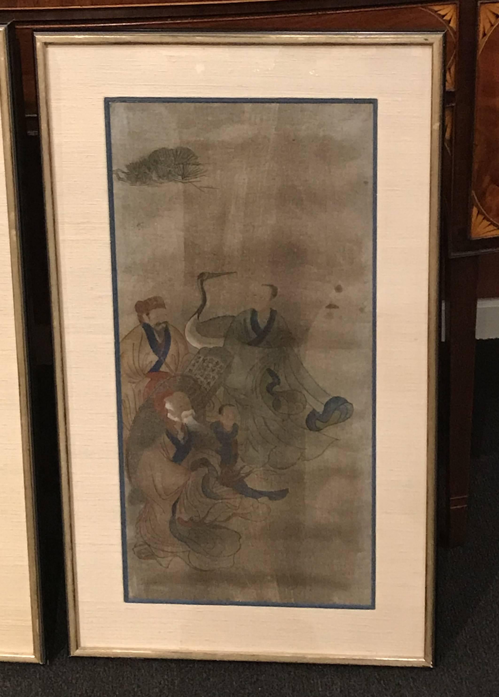 what dynasty is the above silk painting from