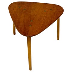 Early Yngve Ekström Guitar Pick Teak Side Table for Dux c1950s