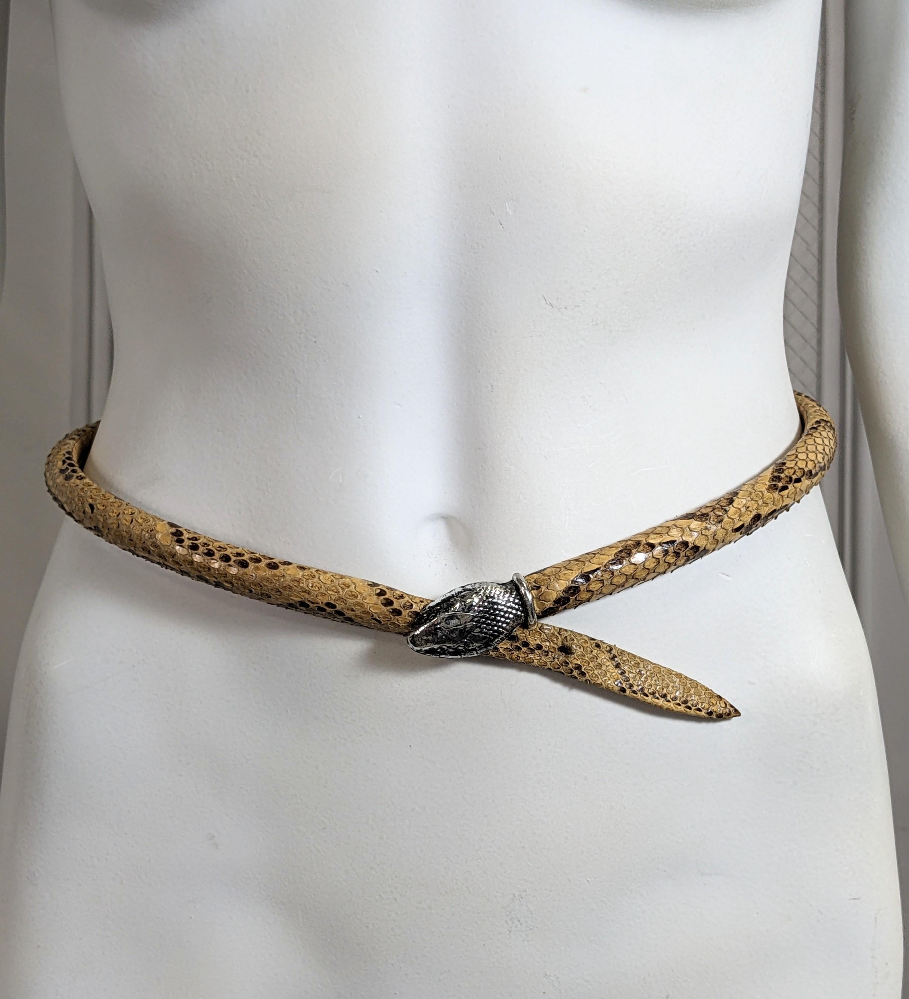 Early Yves Saint Laurent Haute Couture Snake Belt  For Sale 5