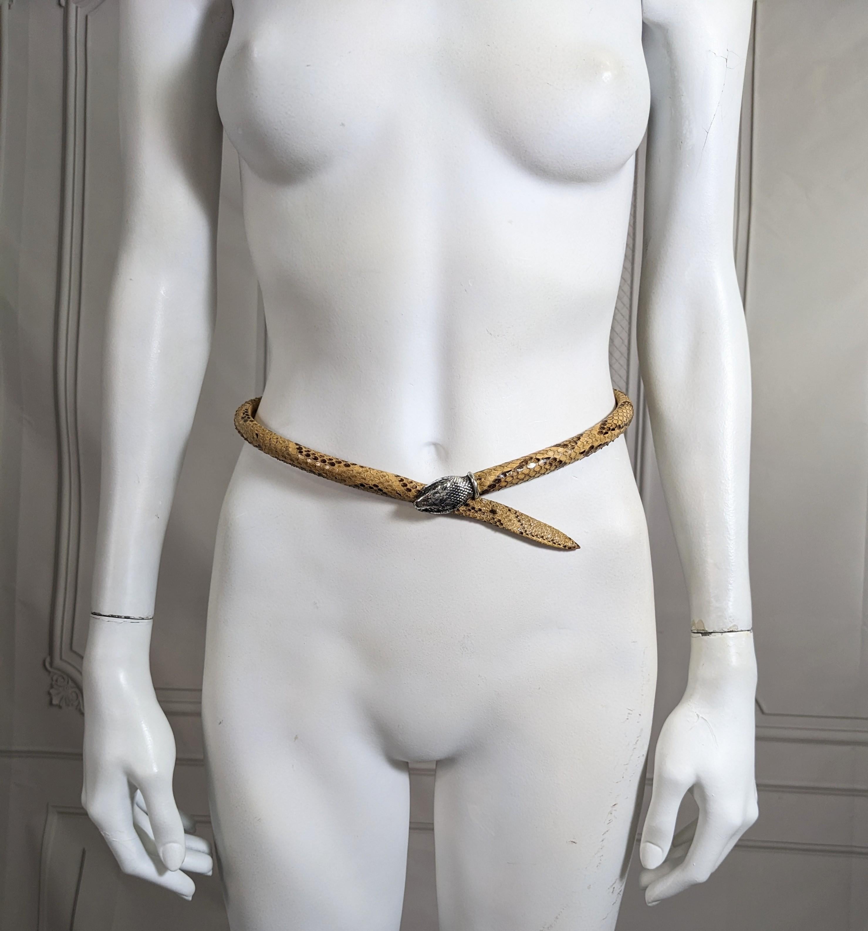 Early Yves Saint Laurent Haute Couture Snake Belt  For Sale 6