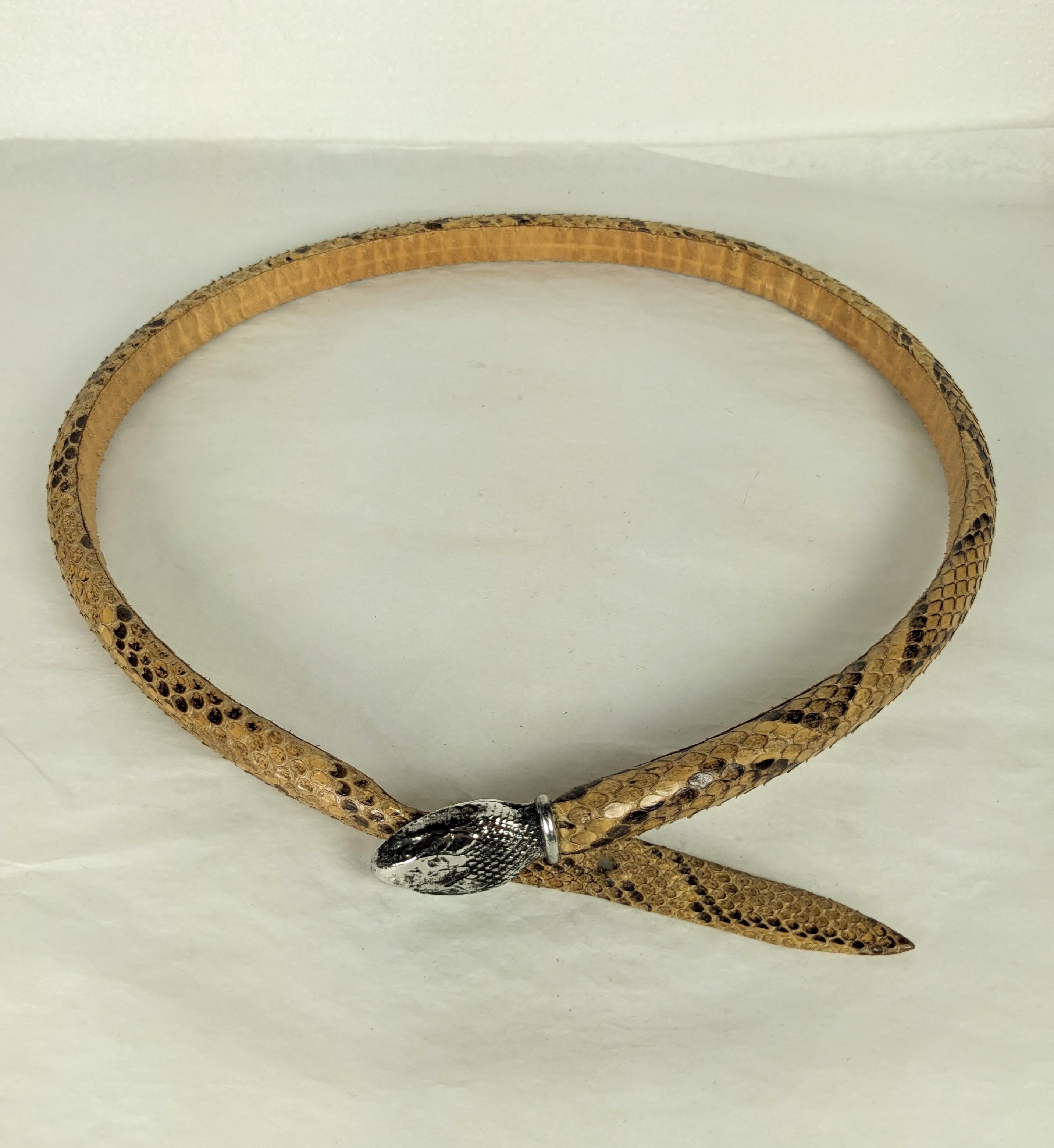 Early Yves Saint Laurent Haute Couture Snake Belt  For Sale 7