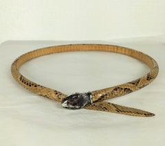 Early Yves Saint Laurent Haute Couture Snake Belt