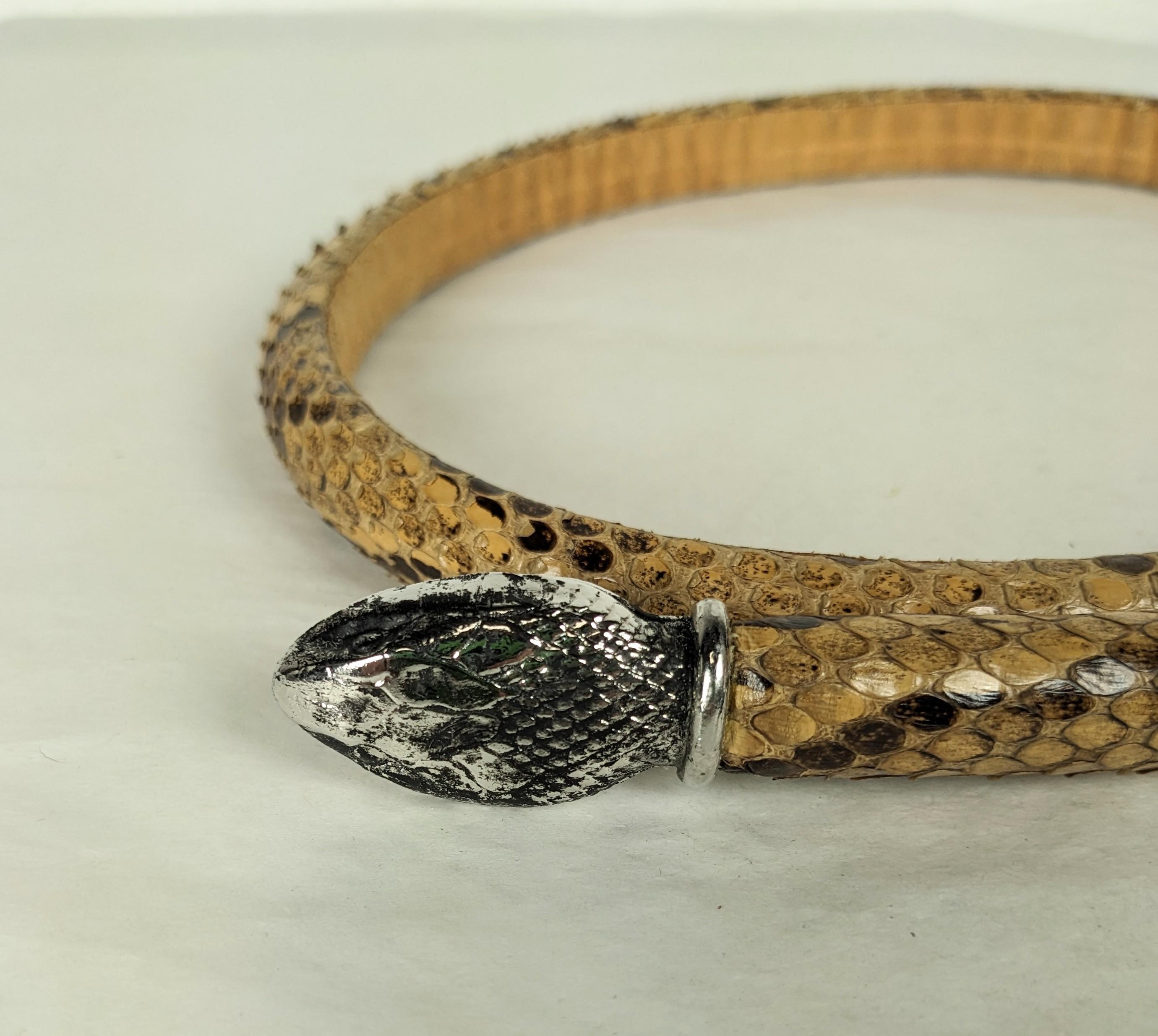 Early Yves Saint Laurent Haute Couture Snake Belt  For Sale 1