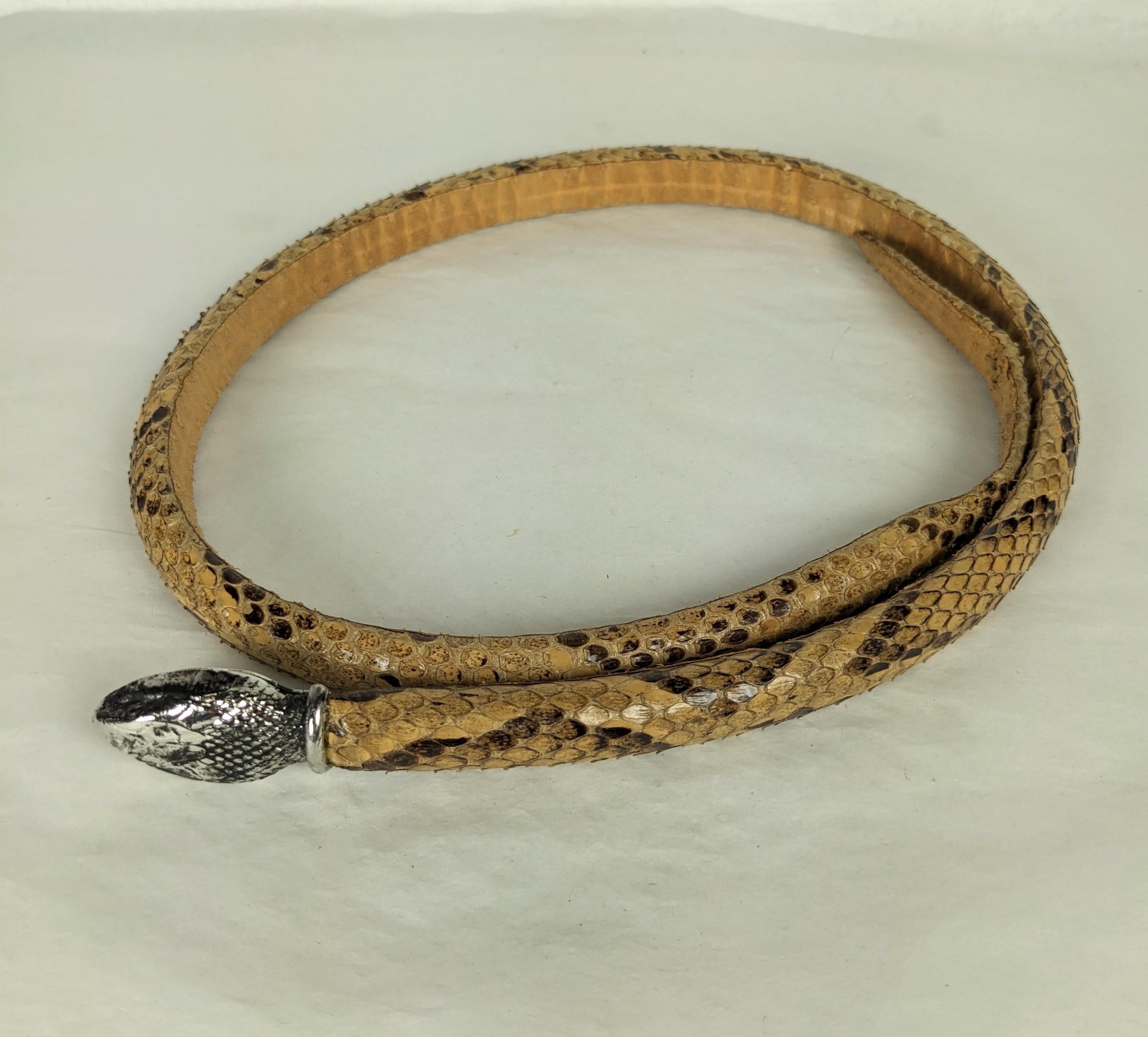 Early Yves Saint Laurent Haute Couture Snake Belt  For Sale 2