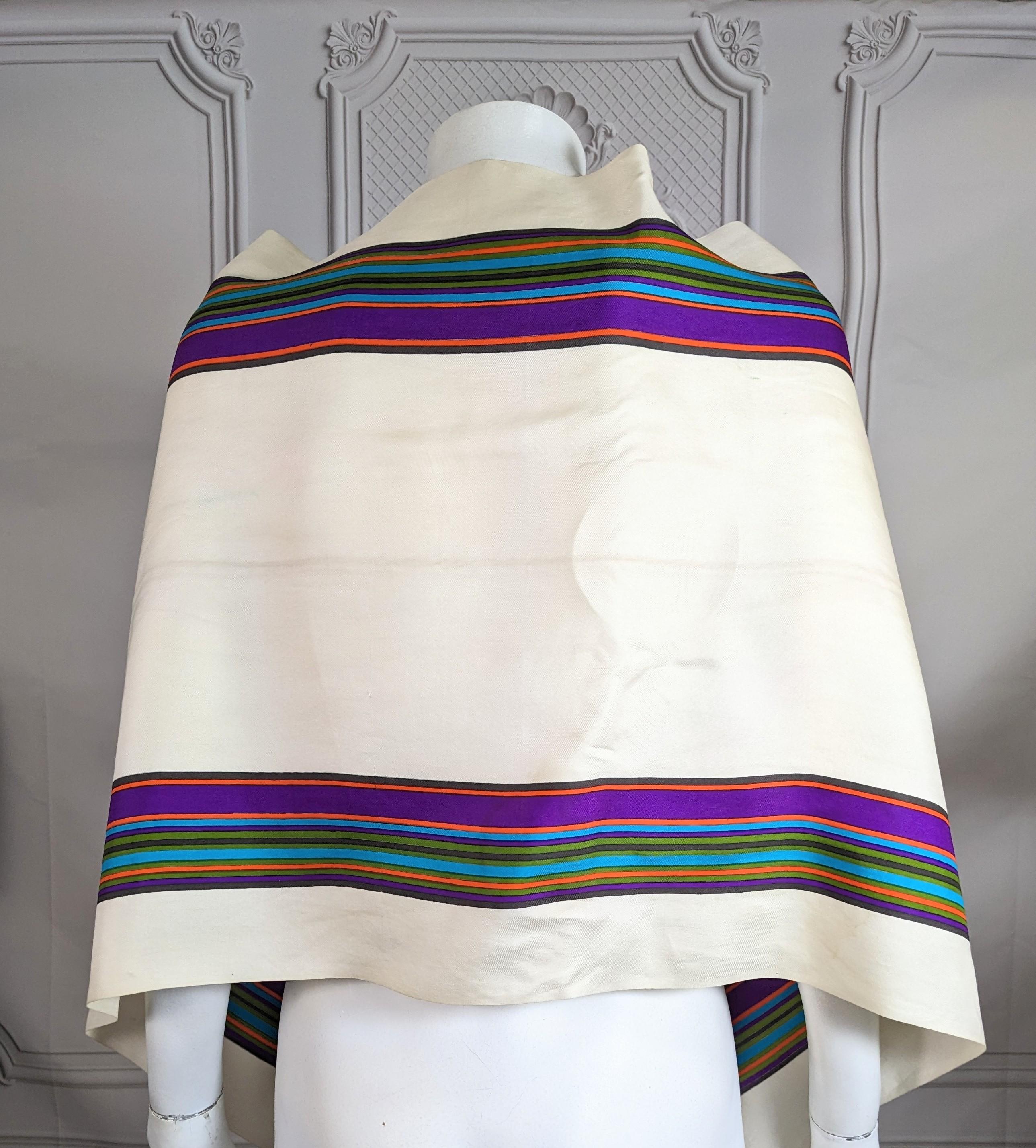 Early Yves Saint Laurent Large Logo Scarf, 1970's For Sale 1